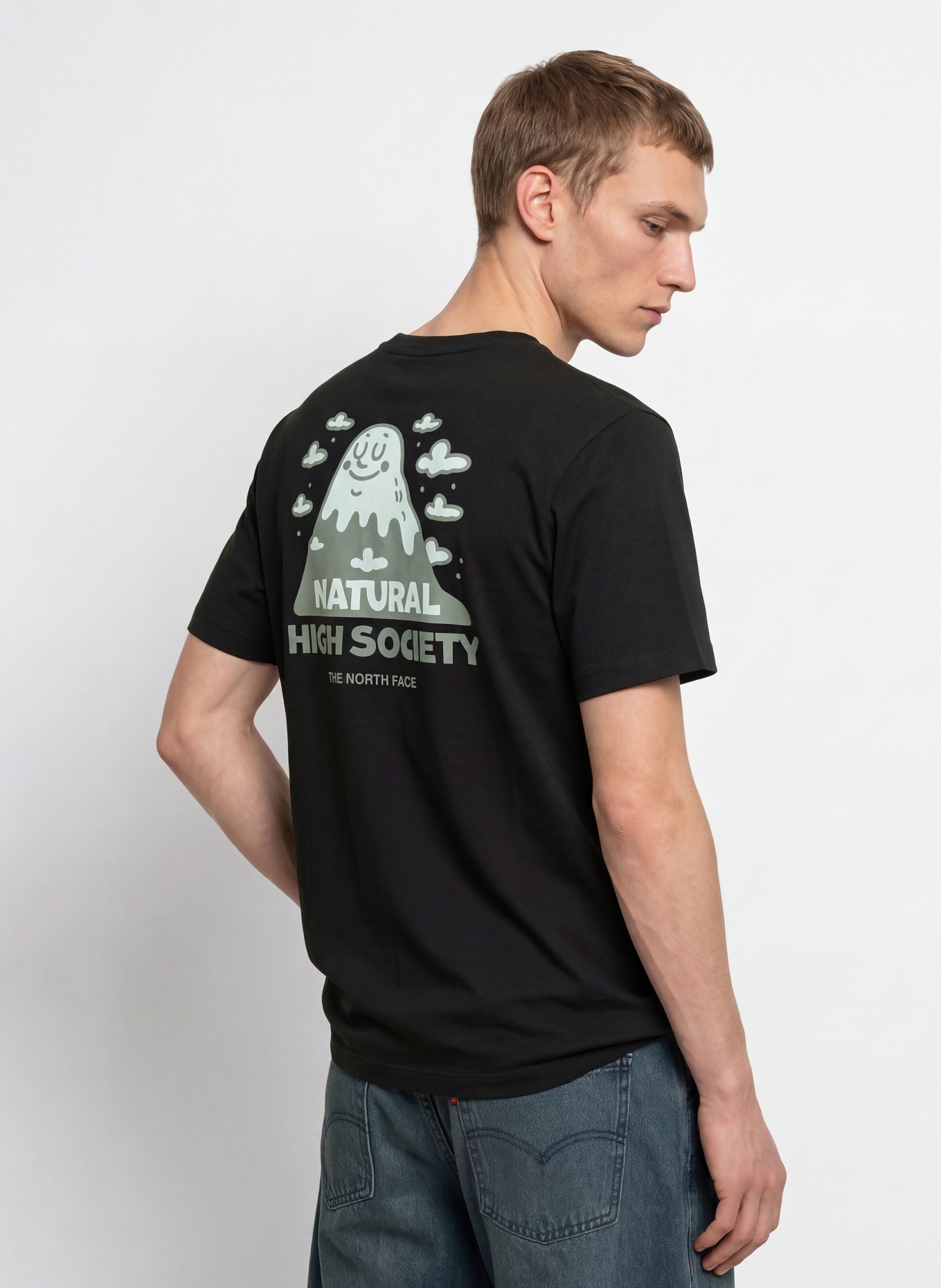 THE NORTH FACE T-Shirt NATURAL HIGH SOCIETY: SCHWARZ