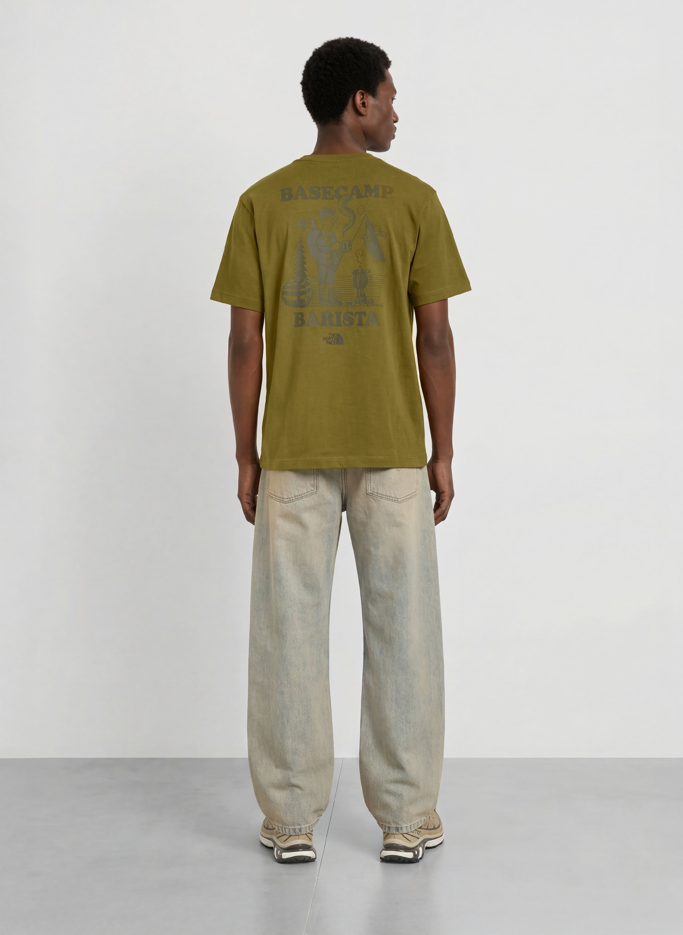THE NORTH FACE T-Shirt BASECAMP BARISTA: OLIV