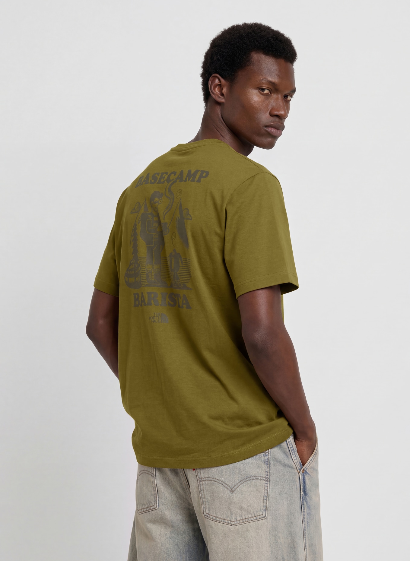 THE NORTH FACE T-Shirt BASECAMP BARISTA: OLIV
