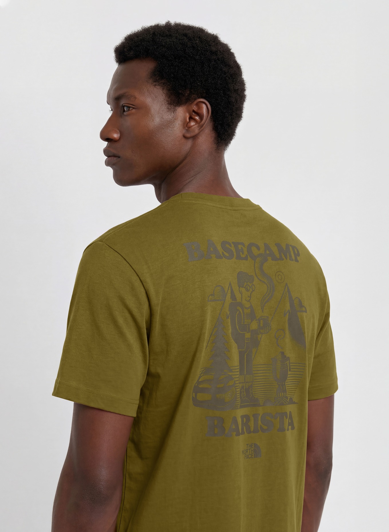 THE NORTH FACE T-Shirt BASECAMP BARISTA: OLIV