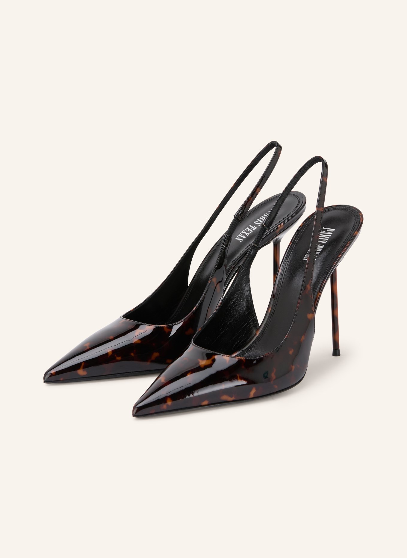 PARIS TEXAS Slingpumps LIDIA: TMAVĚ HNĚDÁ / HNĚDÁ