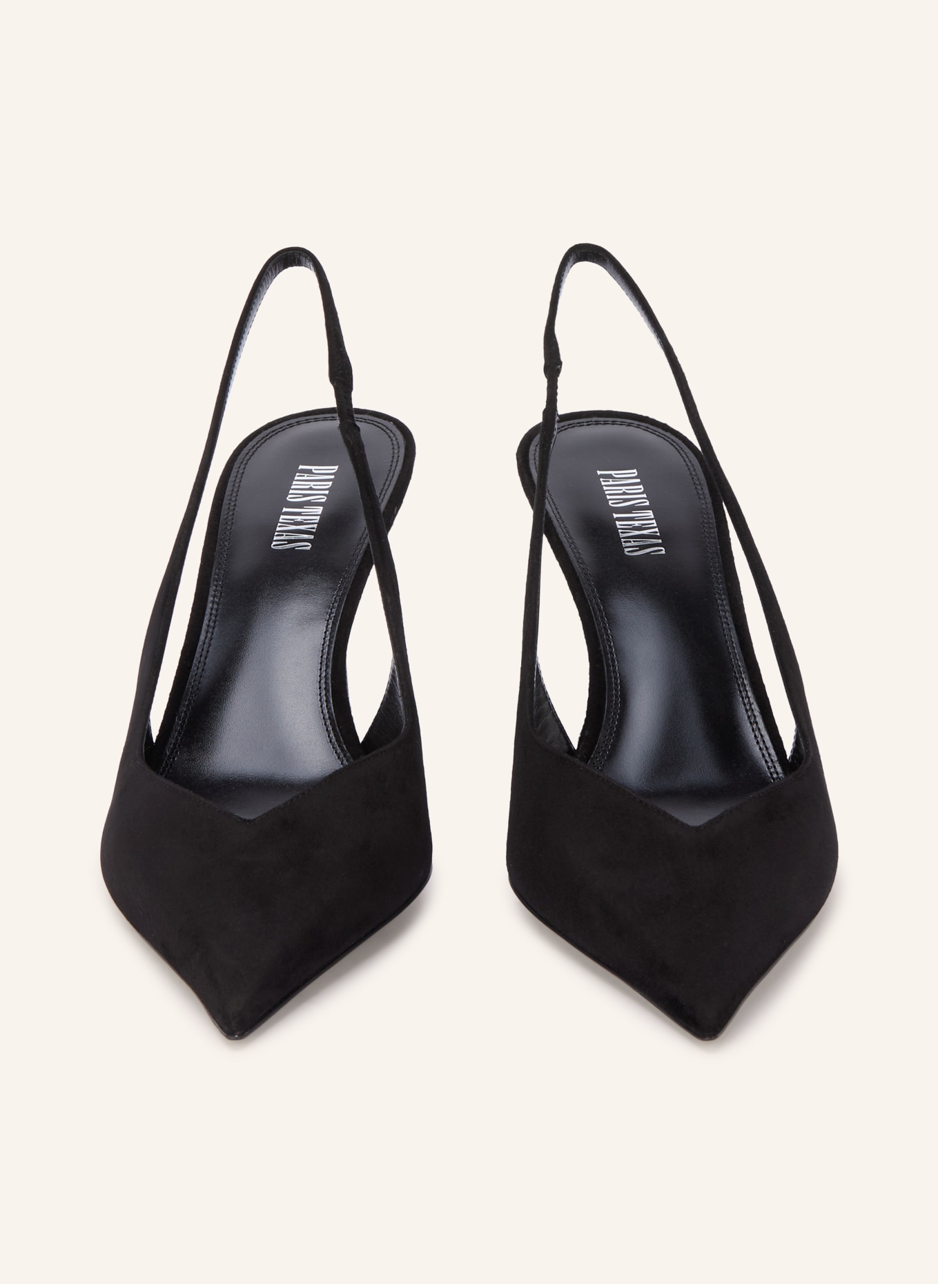 PARIS TEXAS Slingbacks LIDIA: ZWART