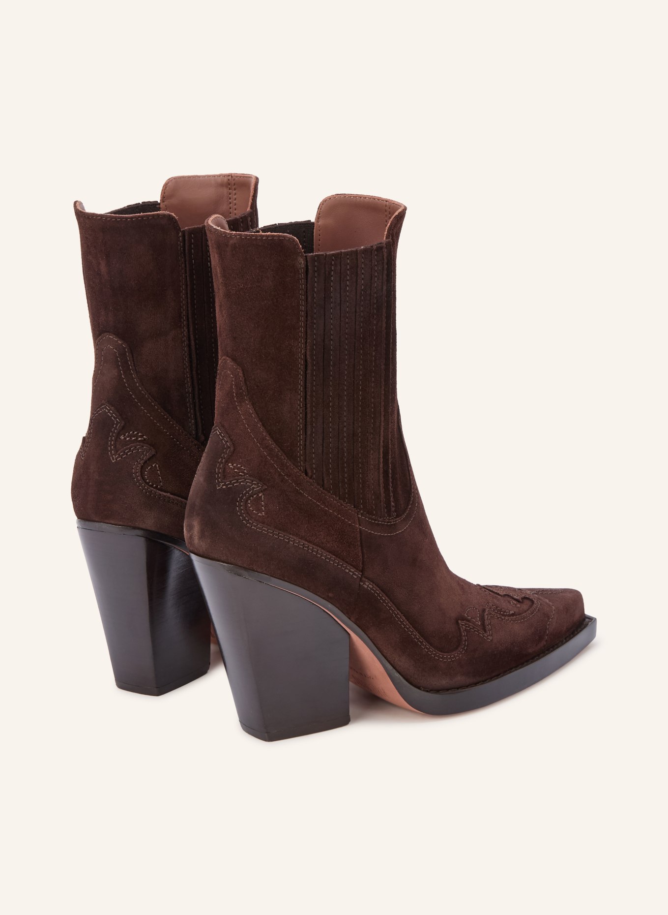 PARIS TEXAS Cowboylaarzen DALLAS: MARRON FONCÉ
