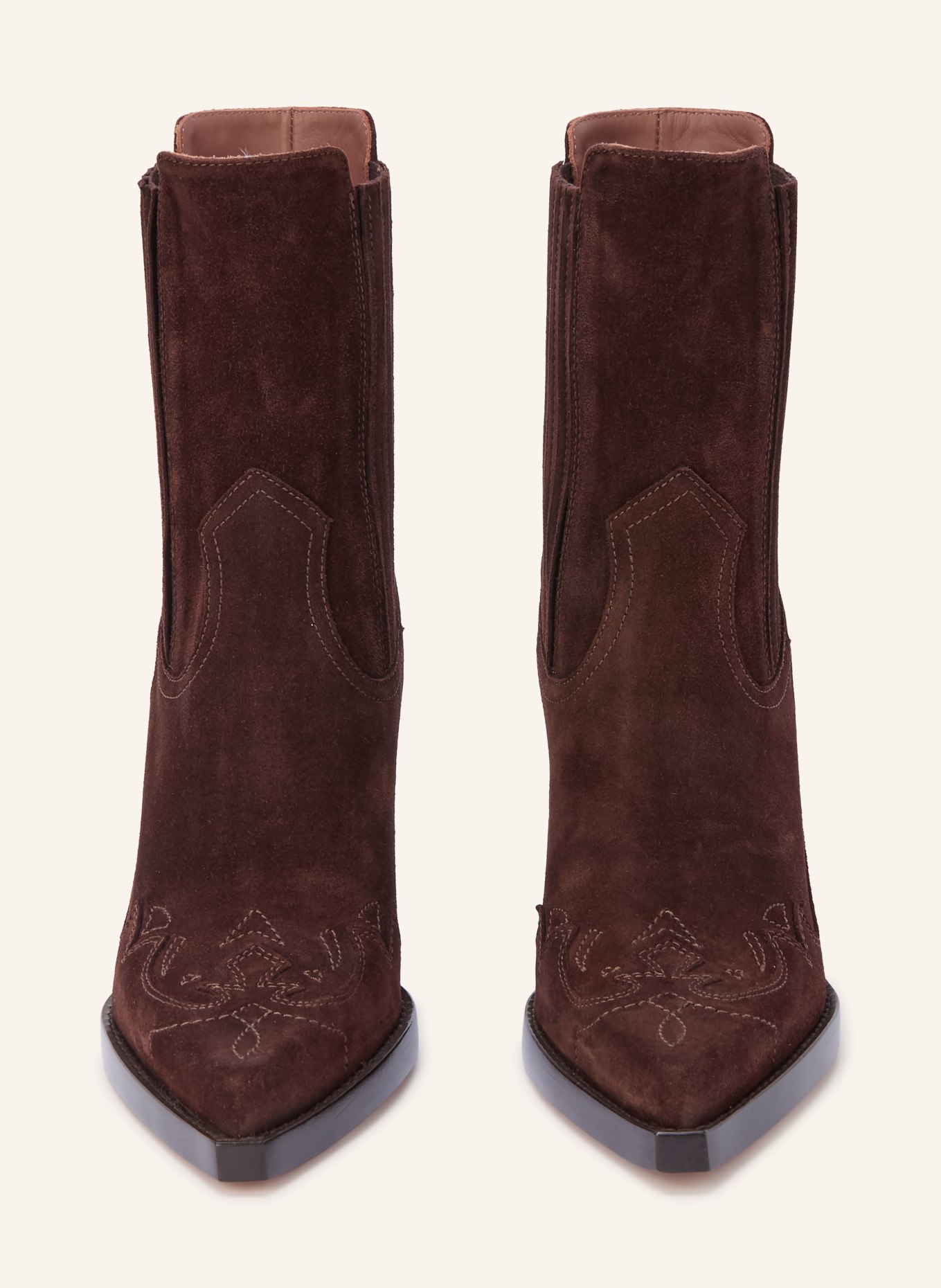 PARIS TEXAS Cowboylaarzen DALLAS: MARRON FONCÉ