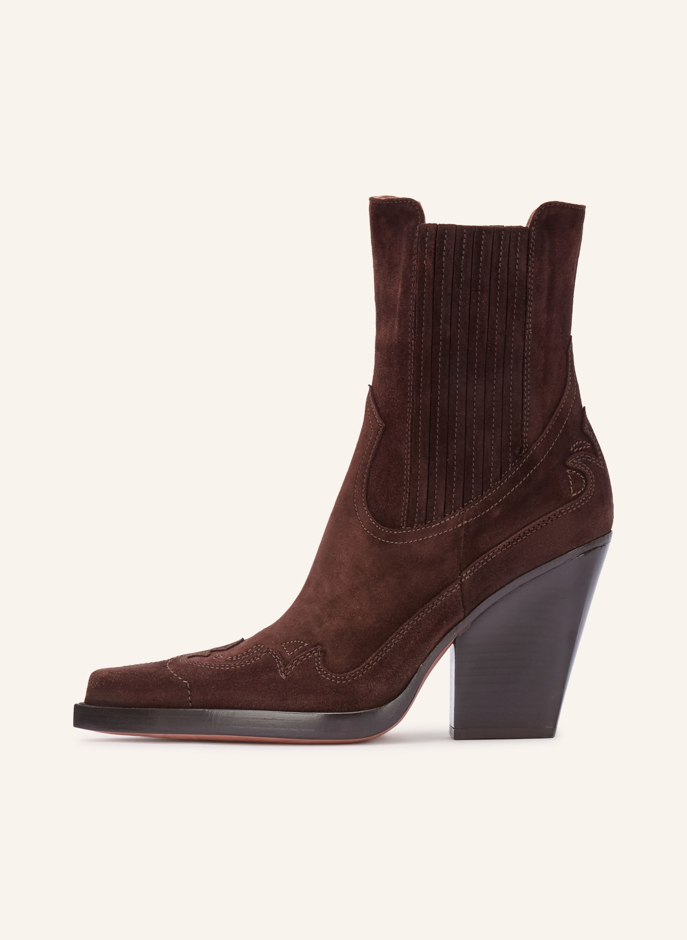 PARIS TEXAS Cowboylaarzen DALLAS: MARRON FONCÉ