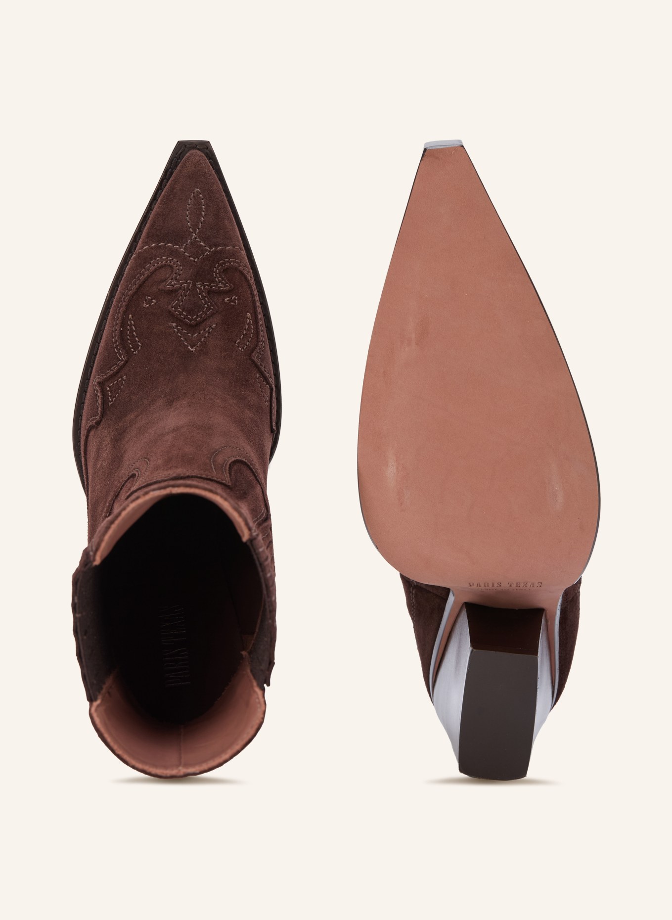 PARIS TEXAS Cowboylaarzen DALLAS: MARRON FONCÉ