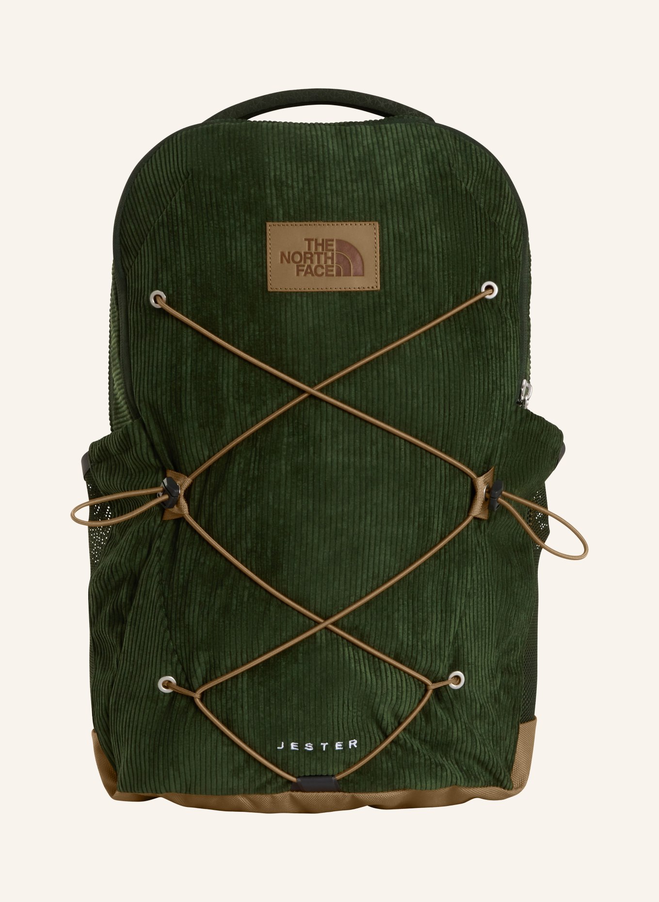 THE NORTH FACE Batoh JESTER PRO 28 l s přihrádkou na notebook: TMAVĚ ZELENÁ / KHAKI