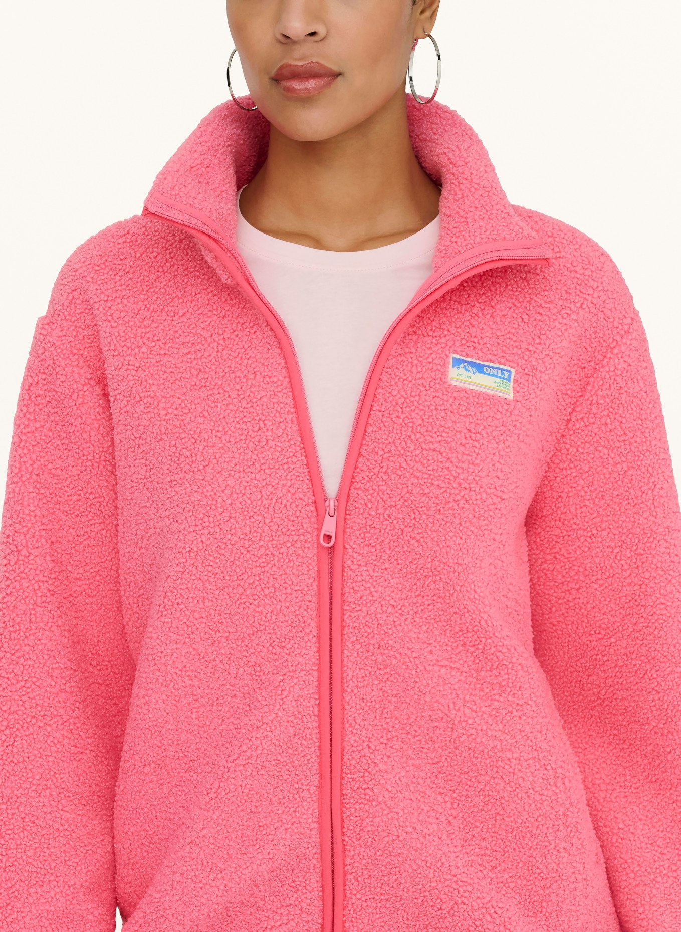 ONLY Plush Jacket: PINK