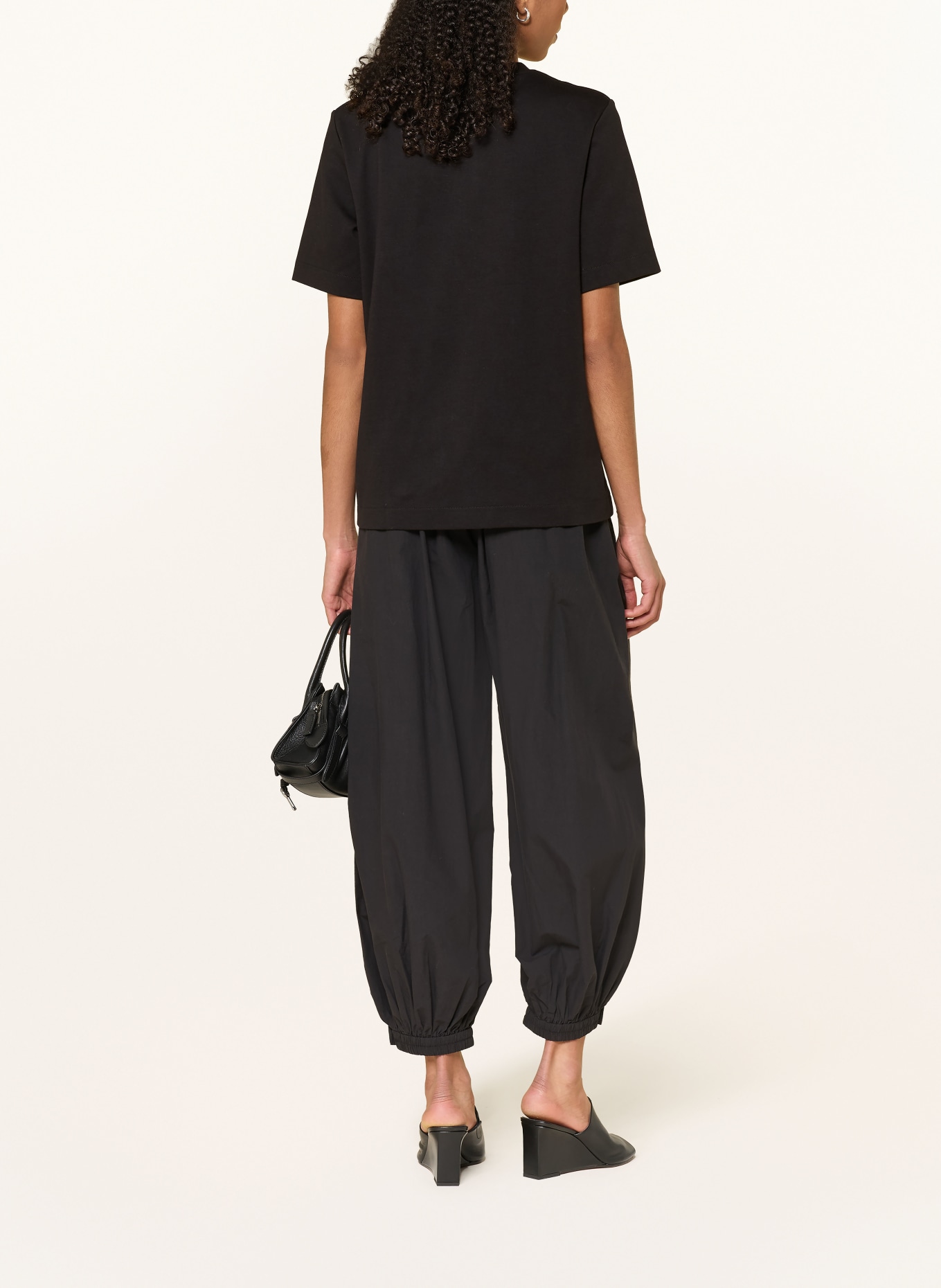ARKET T-shirt: BLACK