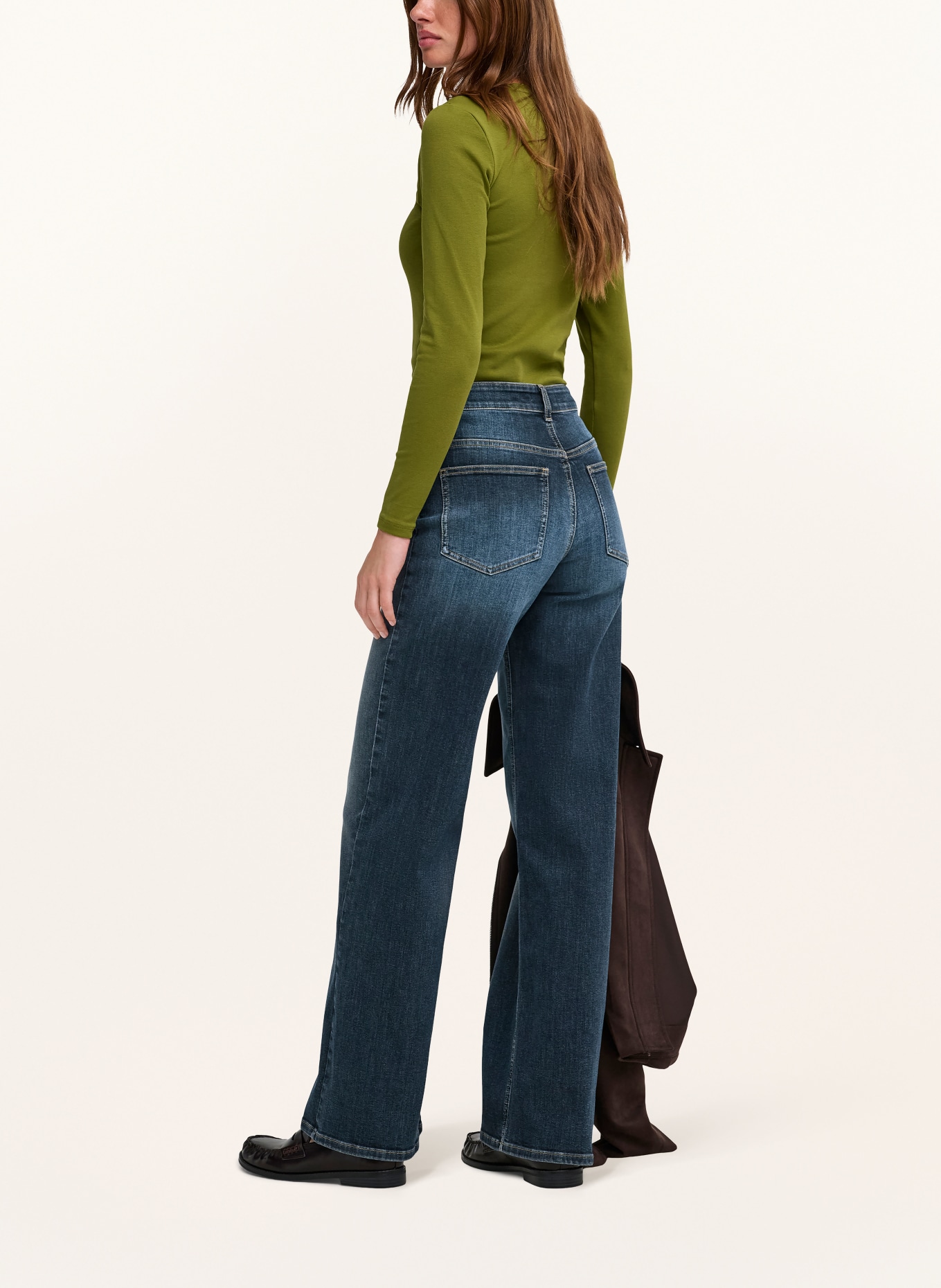 ONLY Wide Leg Jeans: DARK BLUE DENIM