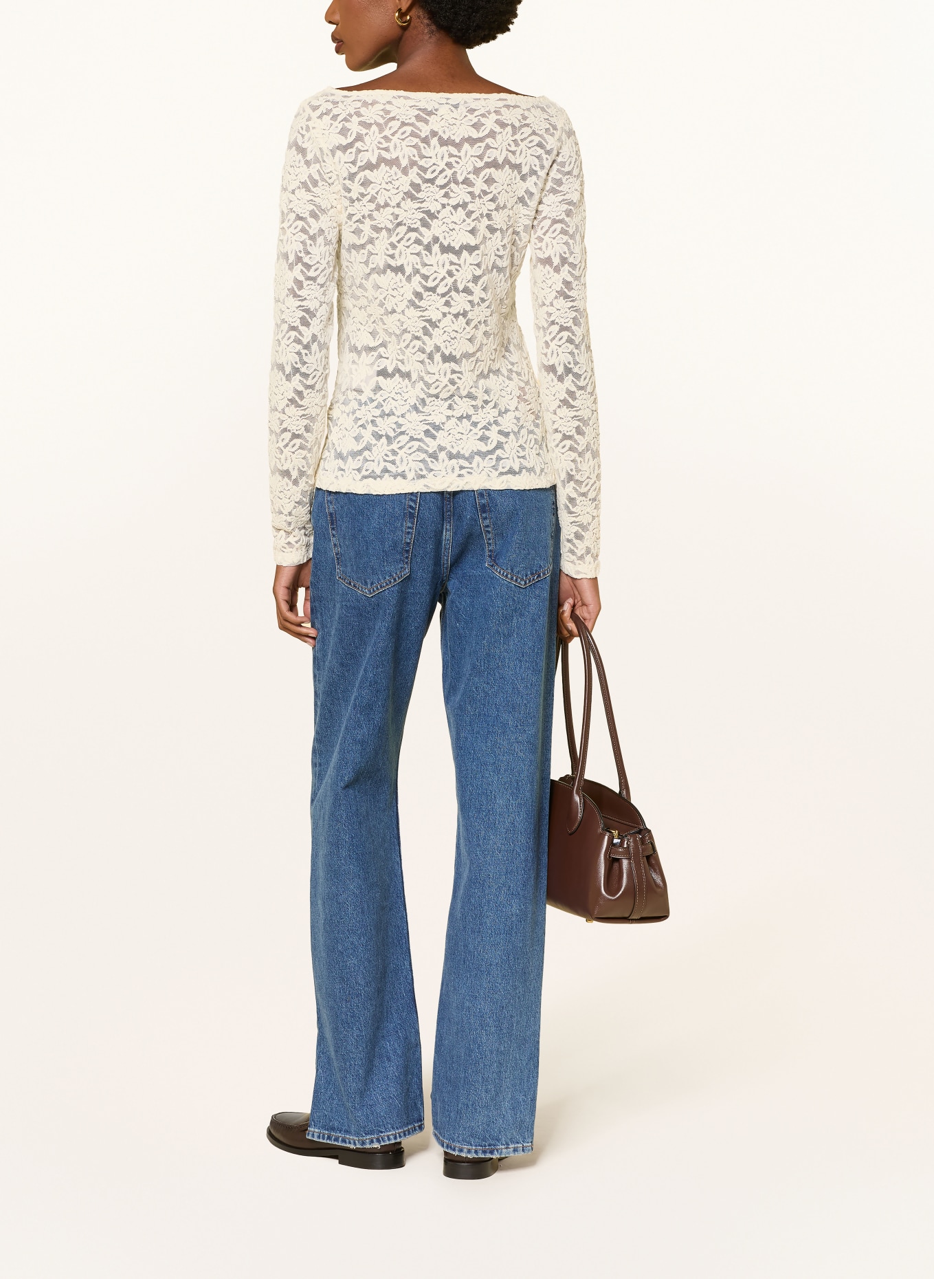 rosemunde Longsleeve DELICIA aus Spitze: CREME