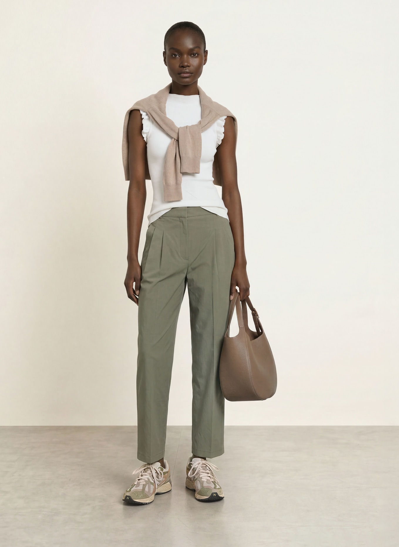 rosemunde Top BERNADINE mit Volants: WEISS