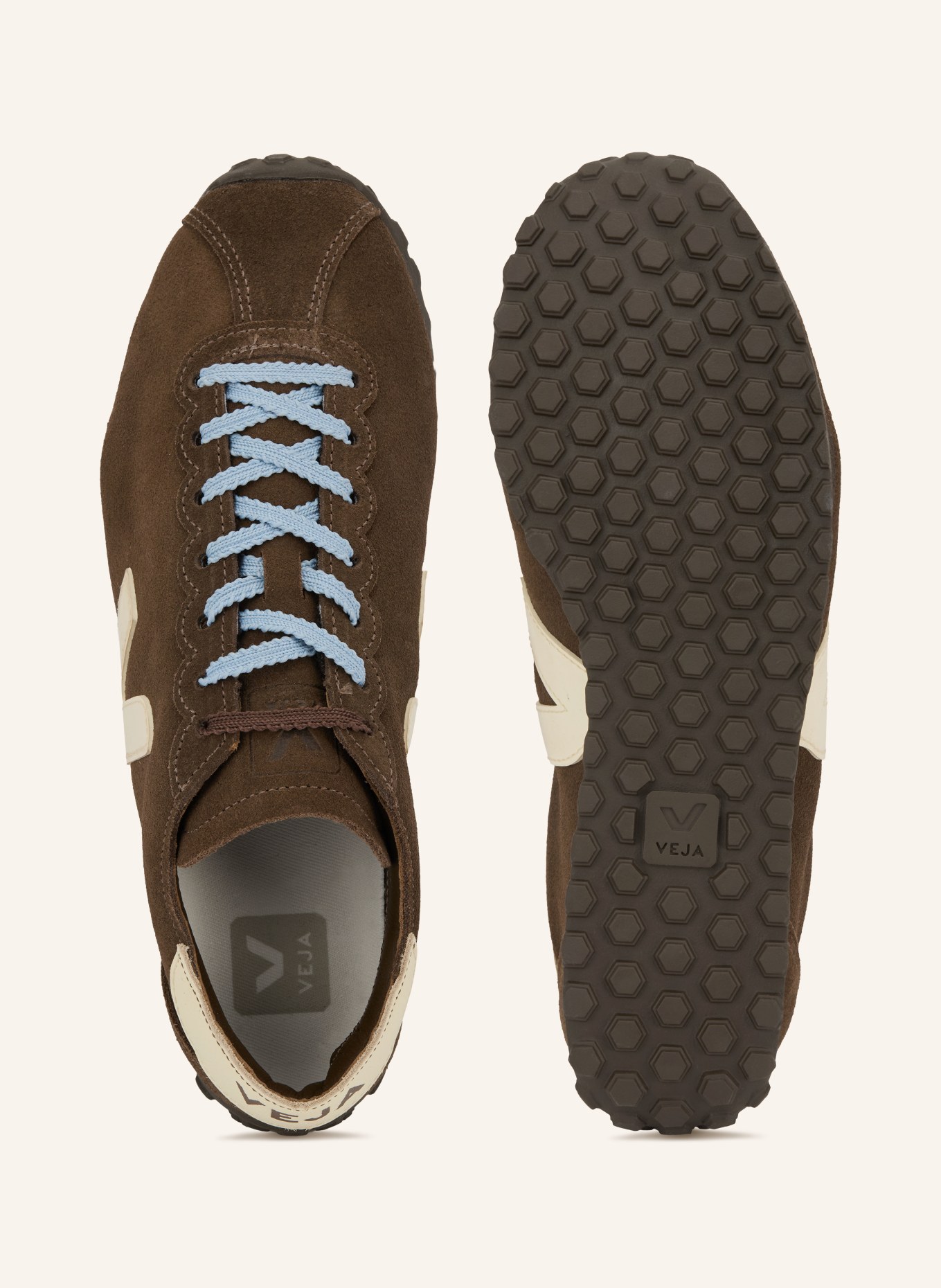 VEJA CATEYES Sneakers: DARK BROWN / CREAM