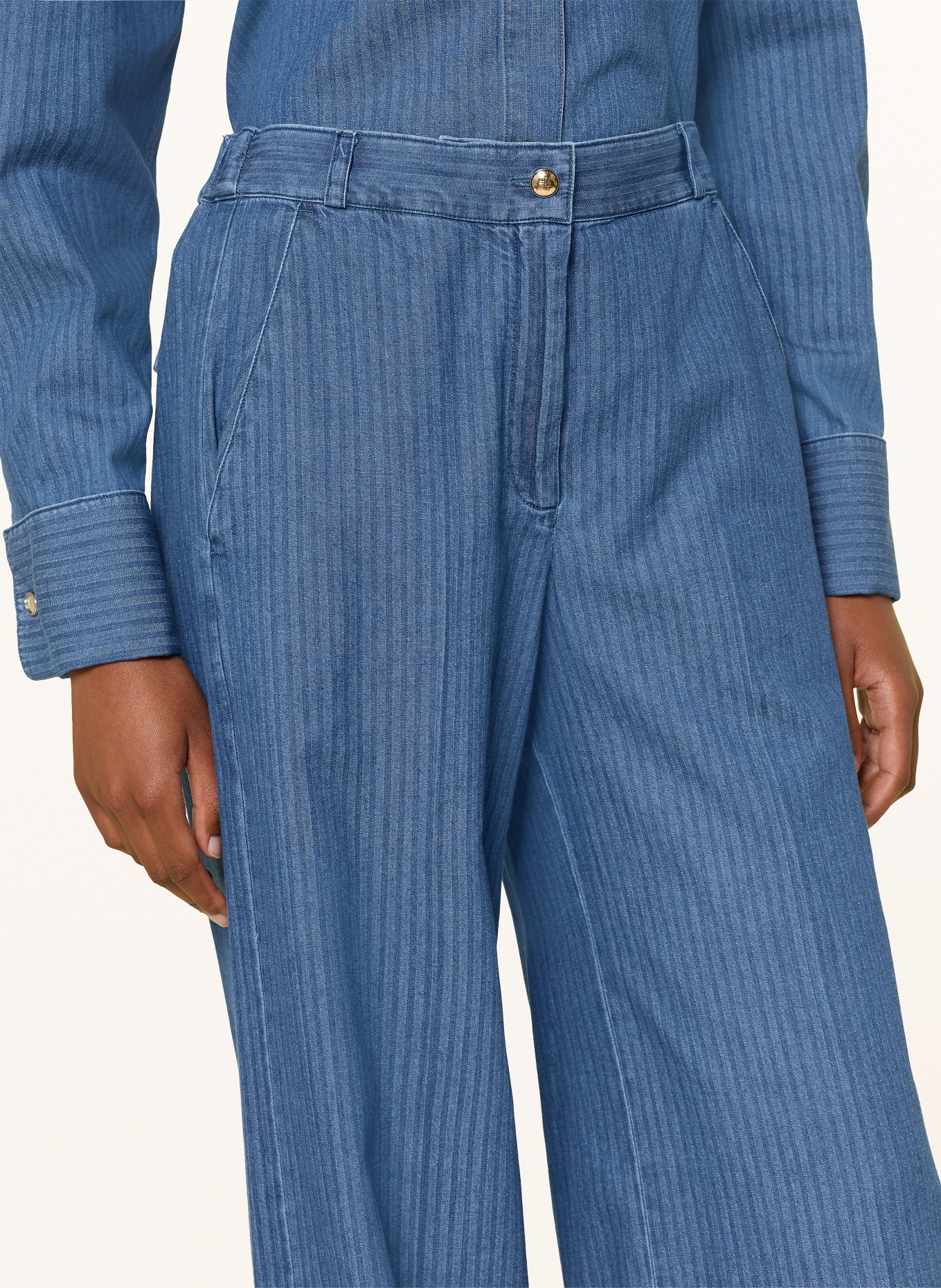 RIANI Wide-Leg jeans: 464 galaxy patterned