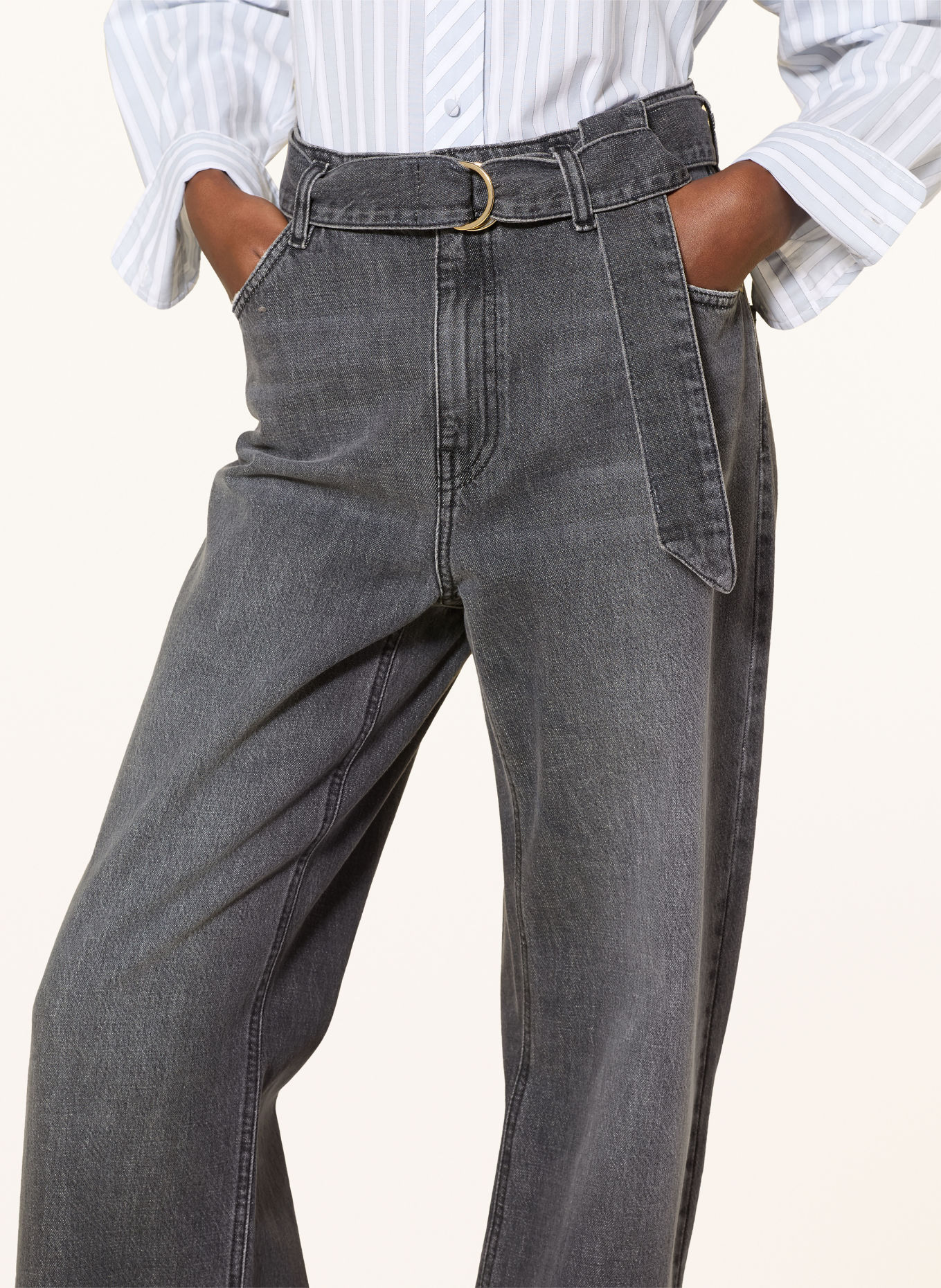 RIANI Wide-Leg Jeans: 923 mid authentic grey