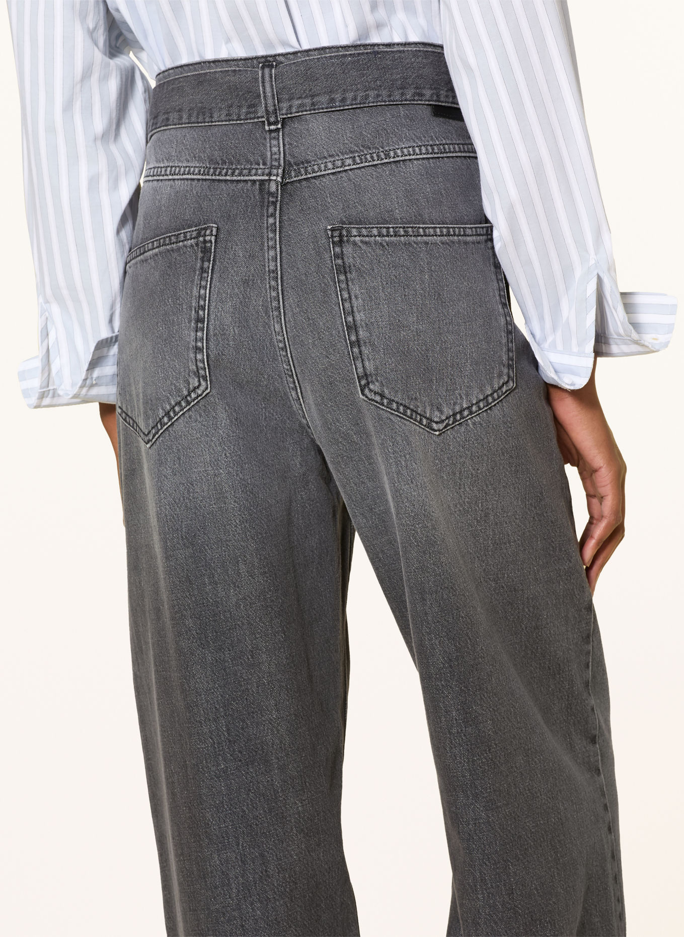 RIANI Wide-Leg Jeans: 923 mid authentic grey