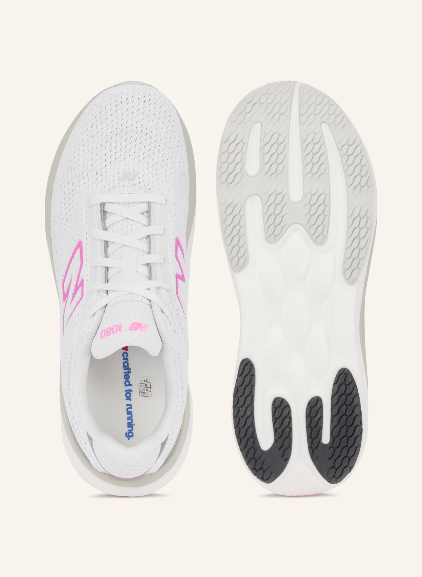 new balance Buty do biegania 1080V15: BIAŁY / SREBRNY / RÓŻOWY