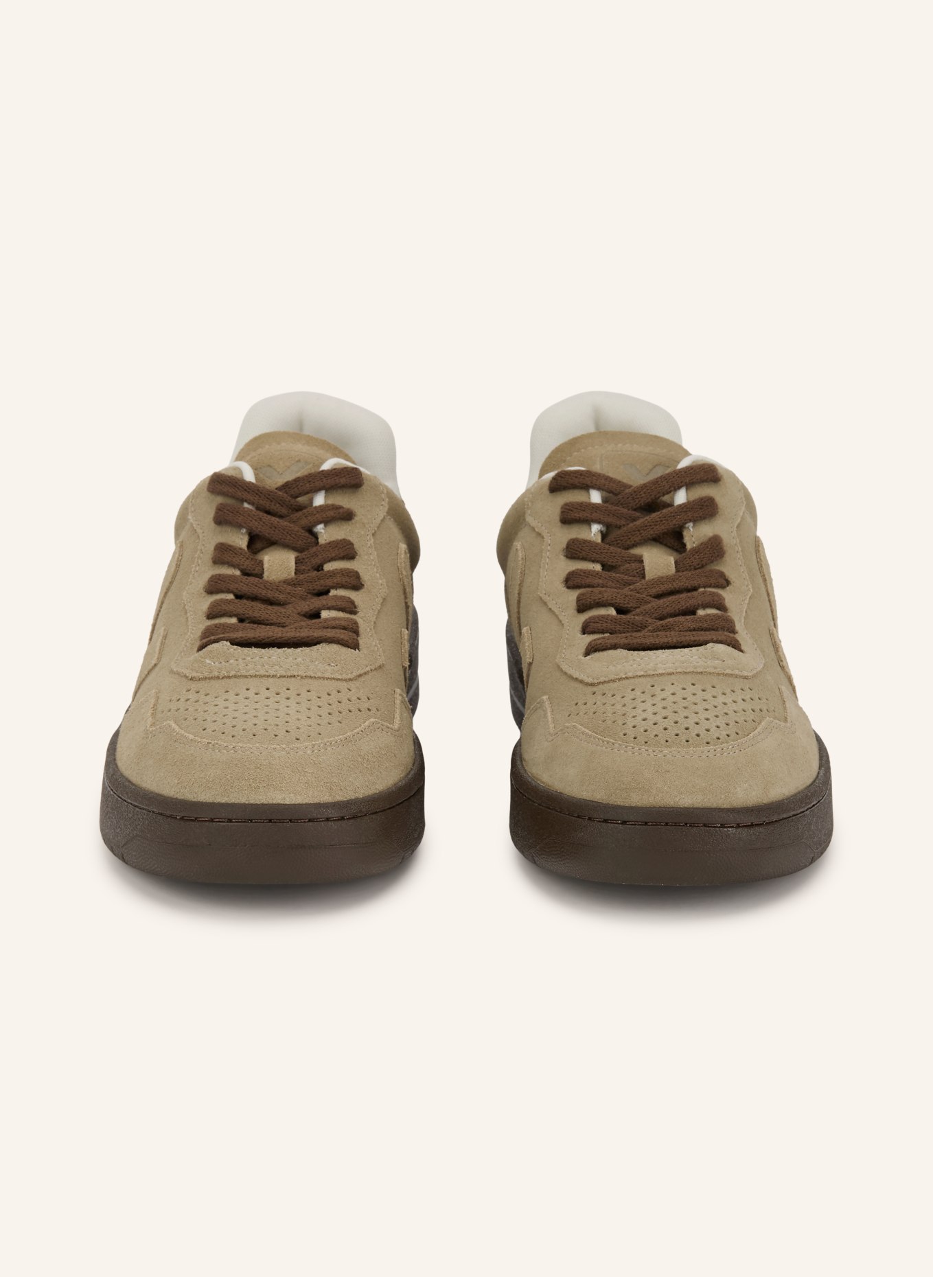 VEJA V-90 Sneakers: LIGHT BROWN / DARK BROWN