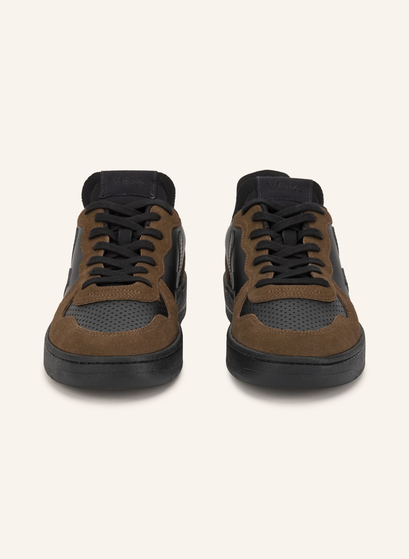 VEJA V-10 PRIME Sneakers: DARK BROWN / BLACK