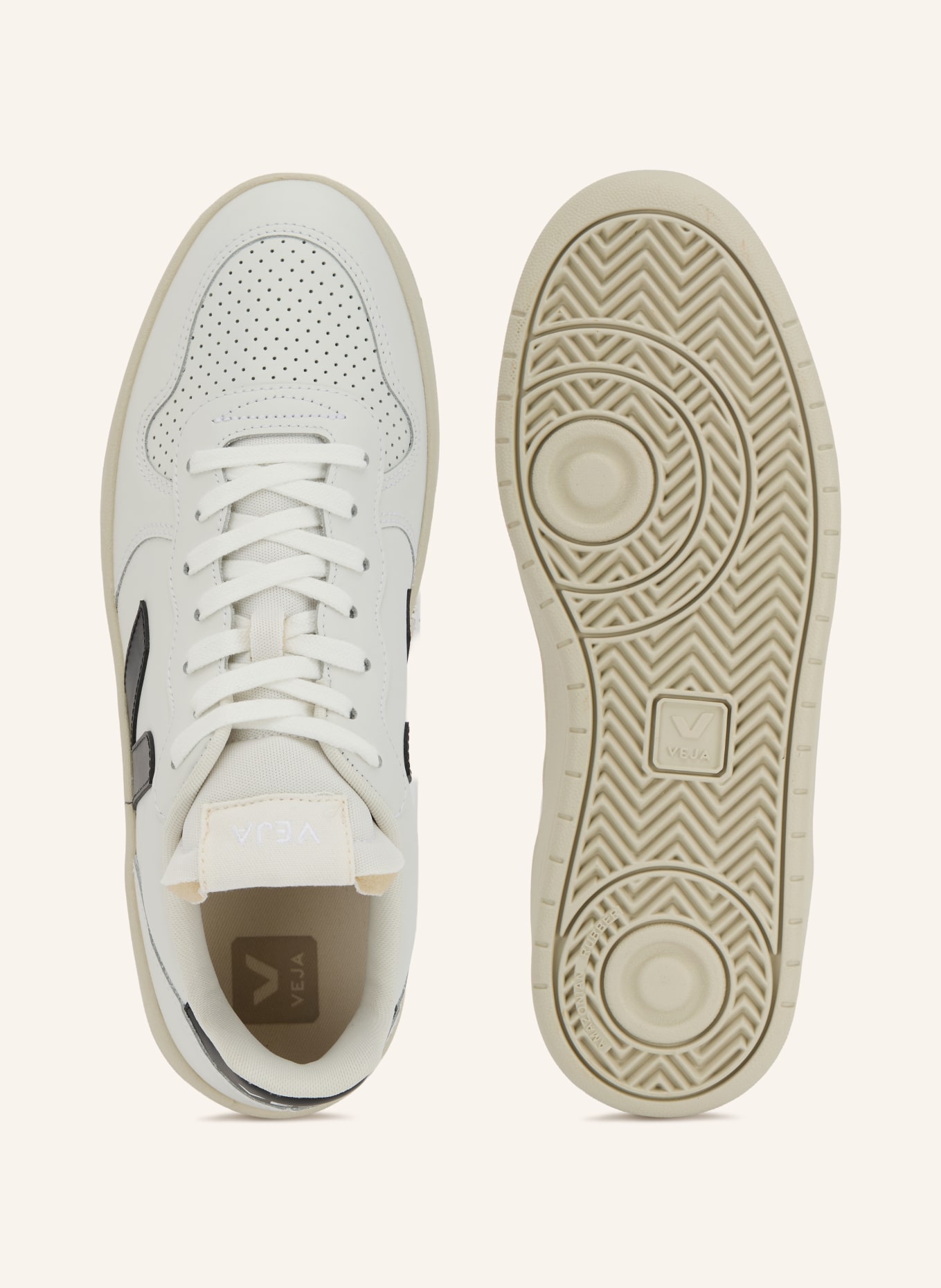 VEJA V-10 PRIME Sneakers: WHITE / BLACK