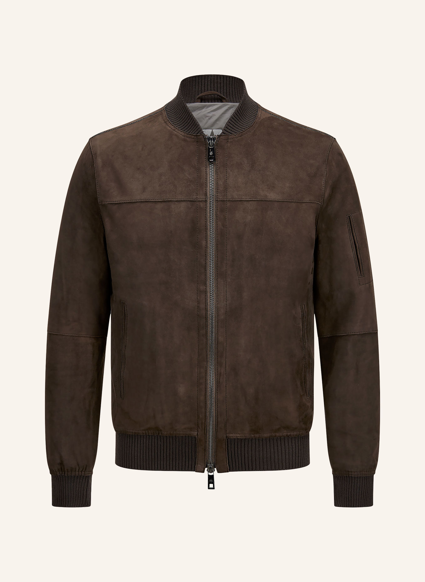 MILESTONE Lederjacke MSJOSHUA: DUNKELBRAUN