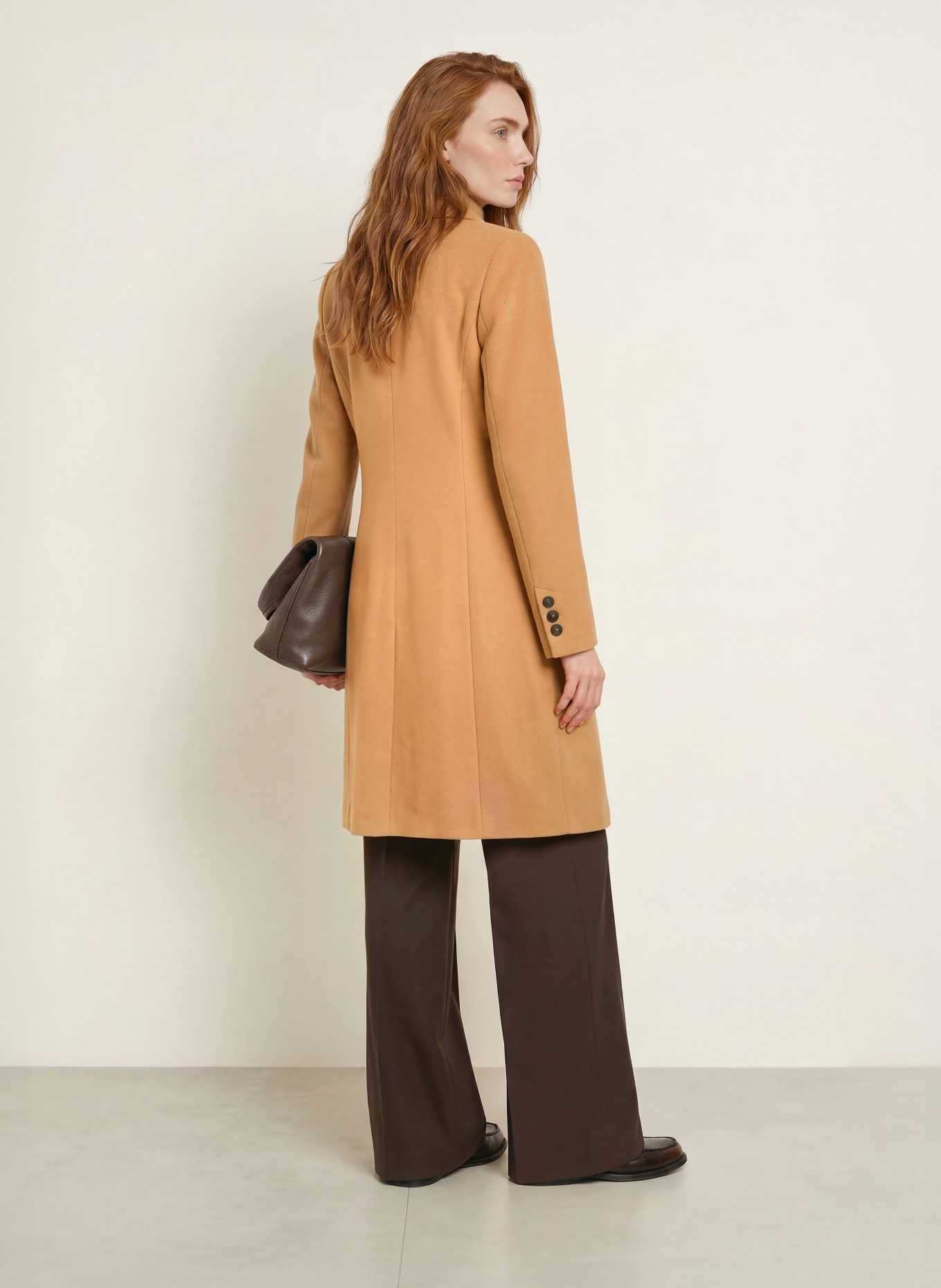 FUCHS SCHMITT Wollen mantel LATINA: CAMEL