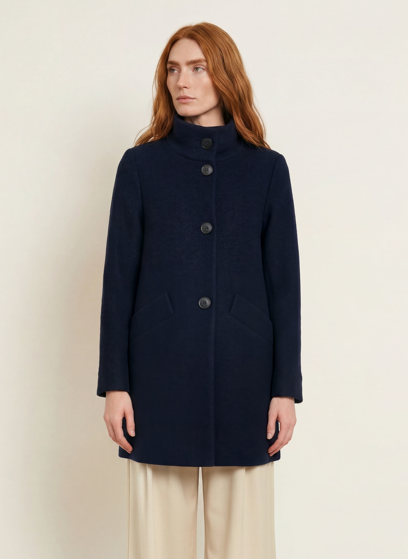 FUCHS SCHMITT Manteau: BLEU FONCÉ