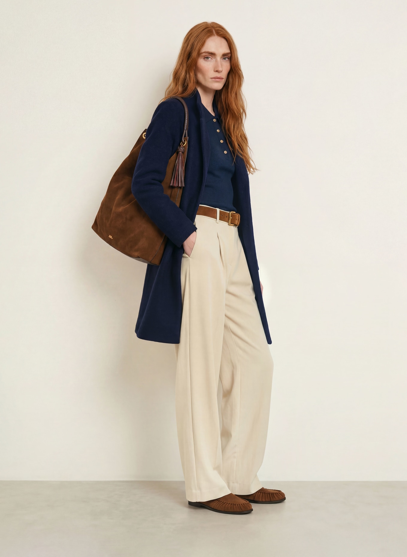 FUCHS SCHMITT Manteau: BLEU FONCÉ