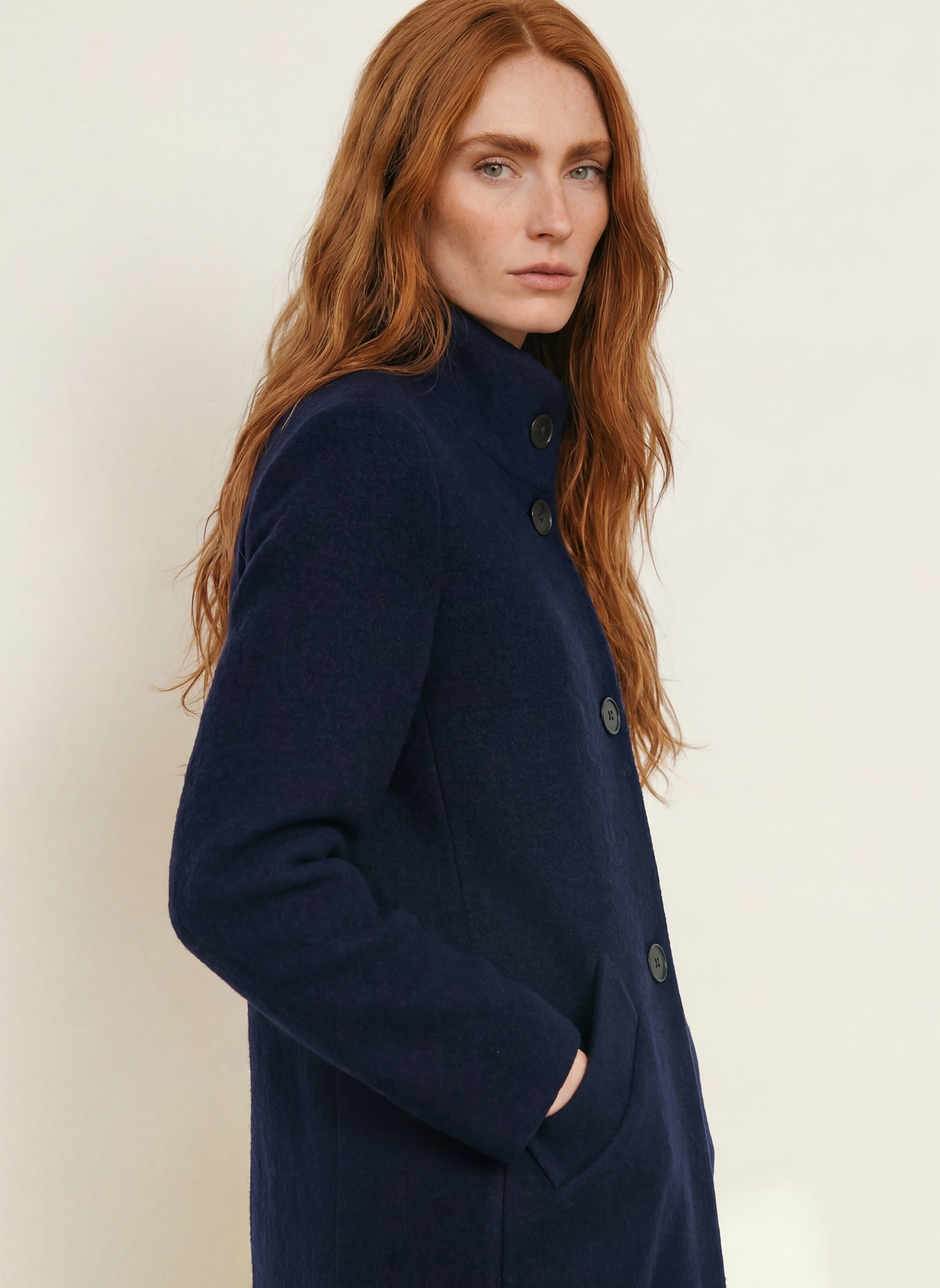 FUCHS SCHMITT Manteau: BLEU FONCÉ