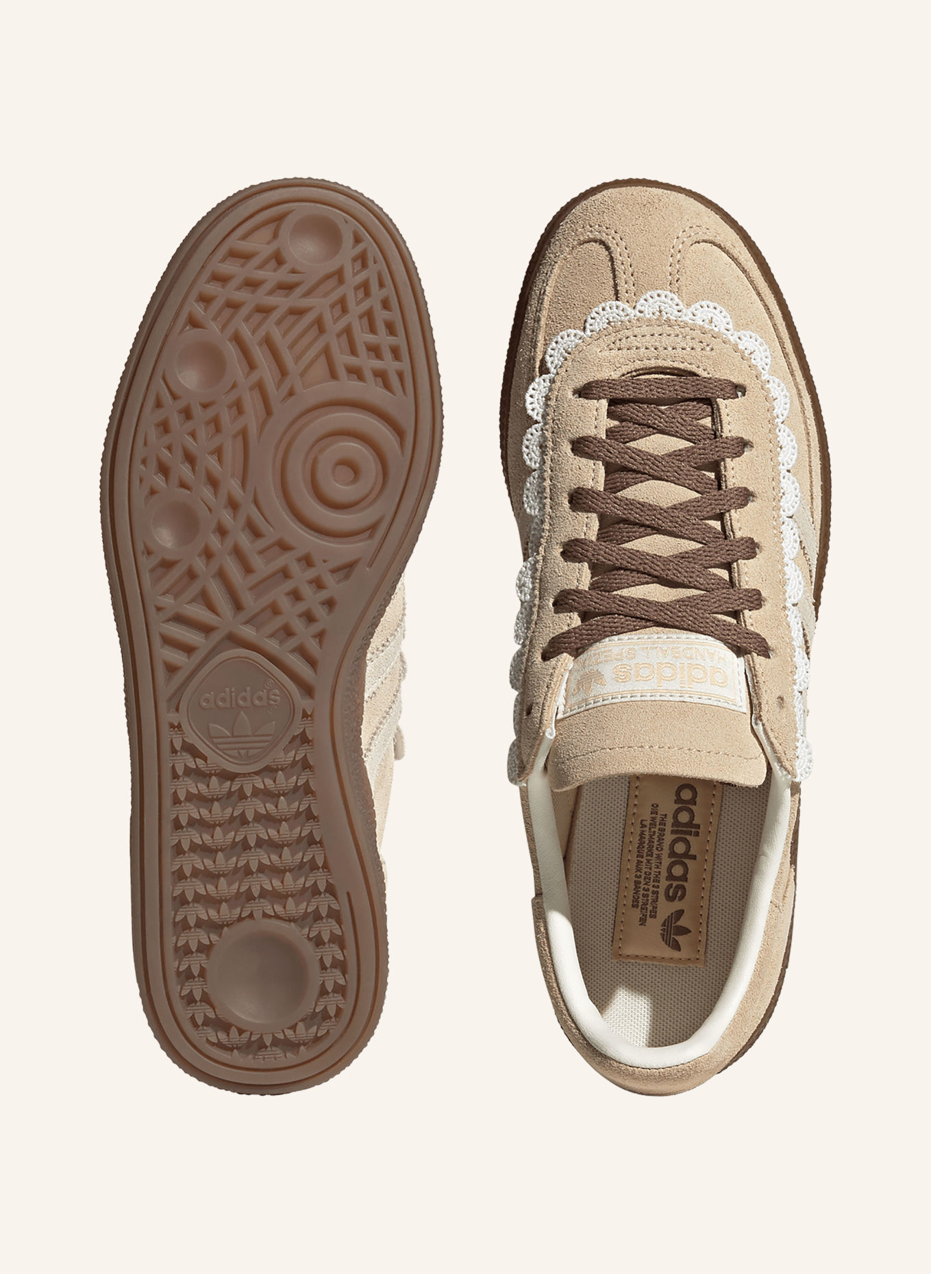 adidas Originals HANDBALL SPECIAL Sneakers: BEIGE / WHITE