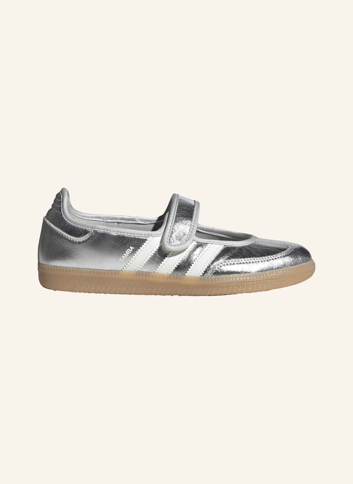 adidas Originals Mary-Jane ballerina's SAMBA JANE: ZILVER / WIT