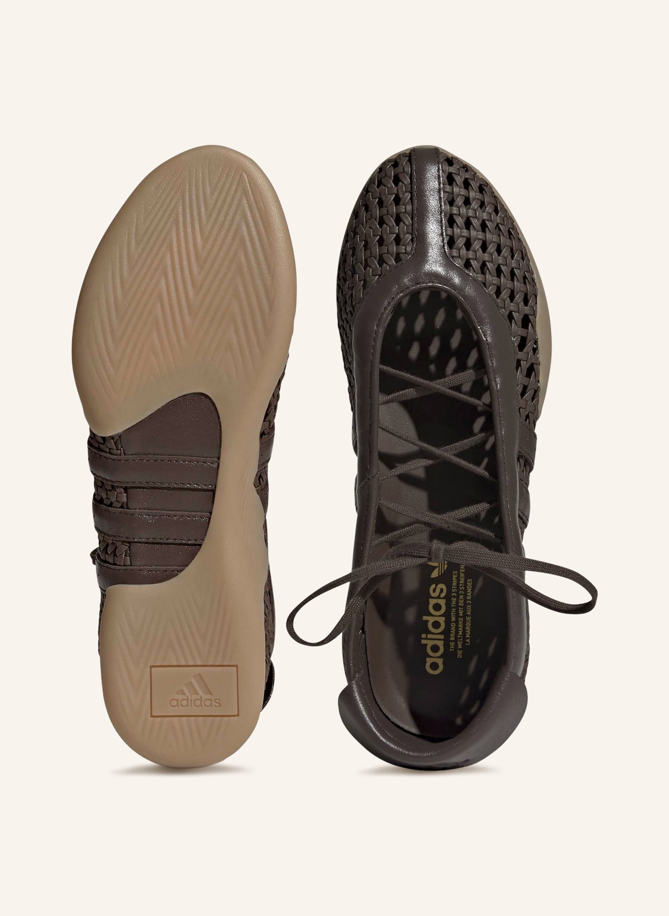 adidas Originals Ballerinas TAEKWONDO MEI BALLET: DARK BROWN