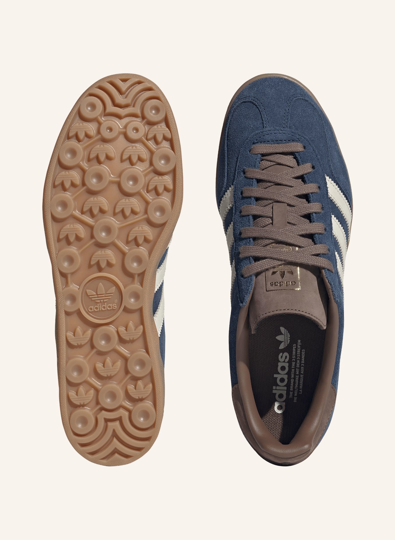 adidas Originals Adidași GAZELLE INDOOR: ALBASTRU / CREM