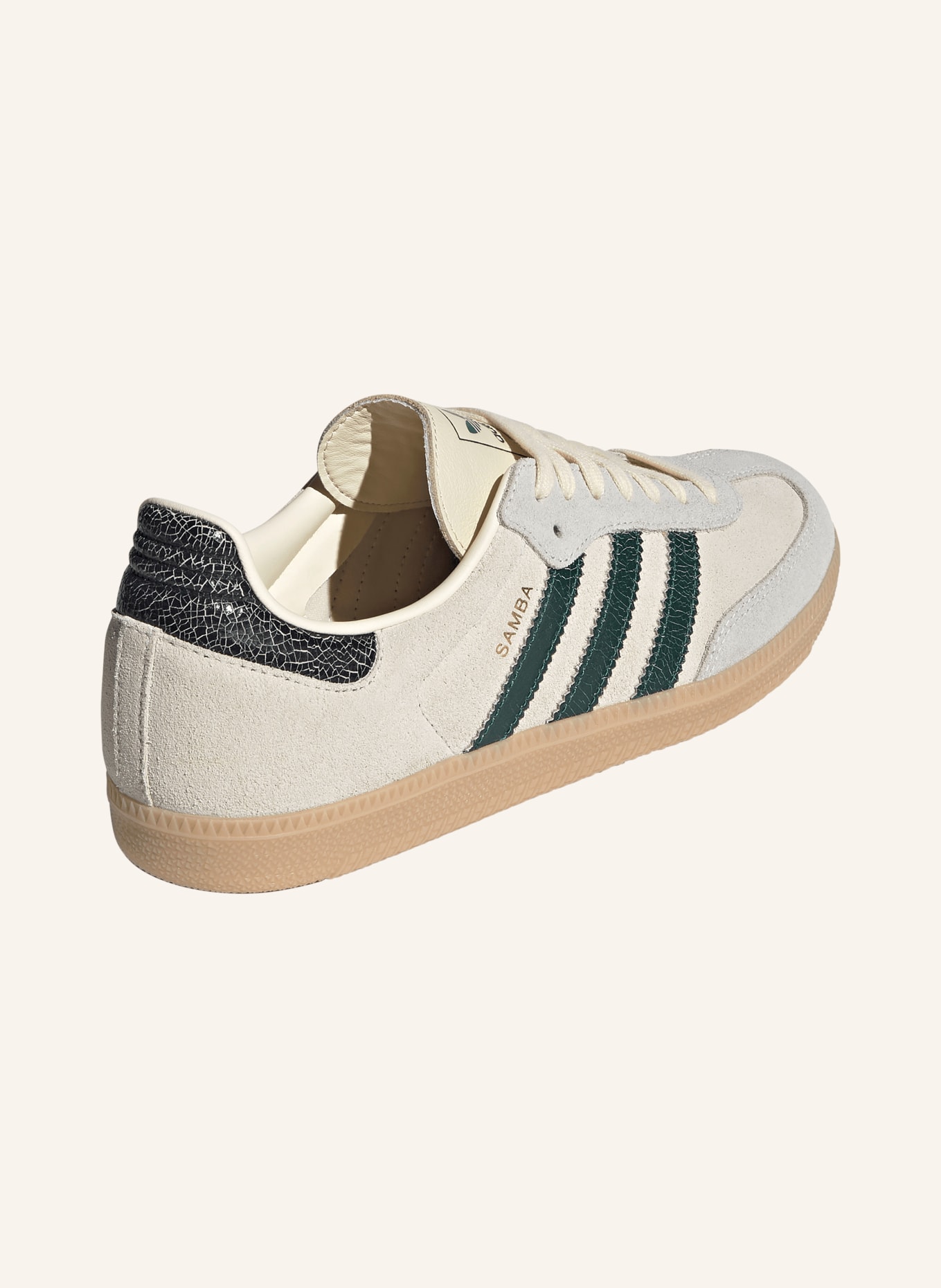 adidas Originals Sneakersy SAMBA OG: SVĚTLE ŠEDÁ / TMAVĚ ZELENÁ