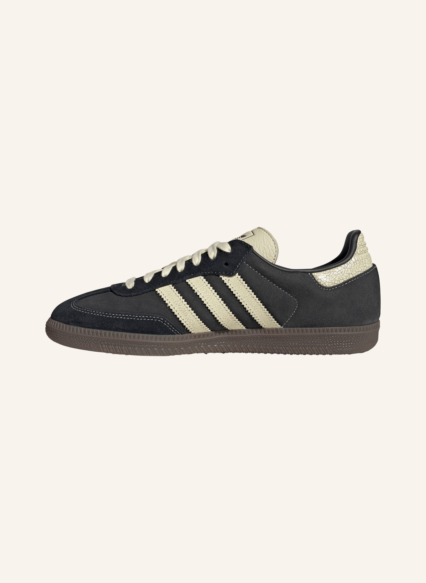 adidas Originals Sneakersy SAMBA OG: ČERNÁ / KRÉMOVÁ / TMAVĚ ŠEDÁ
