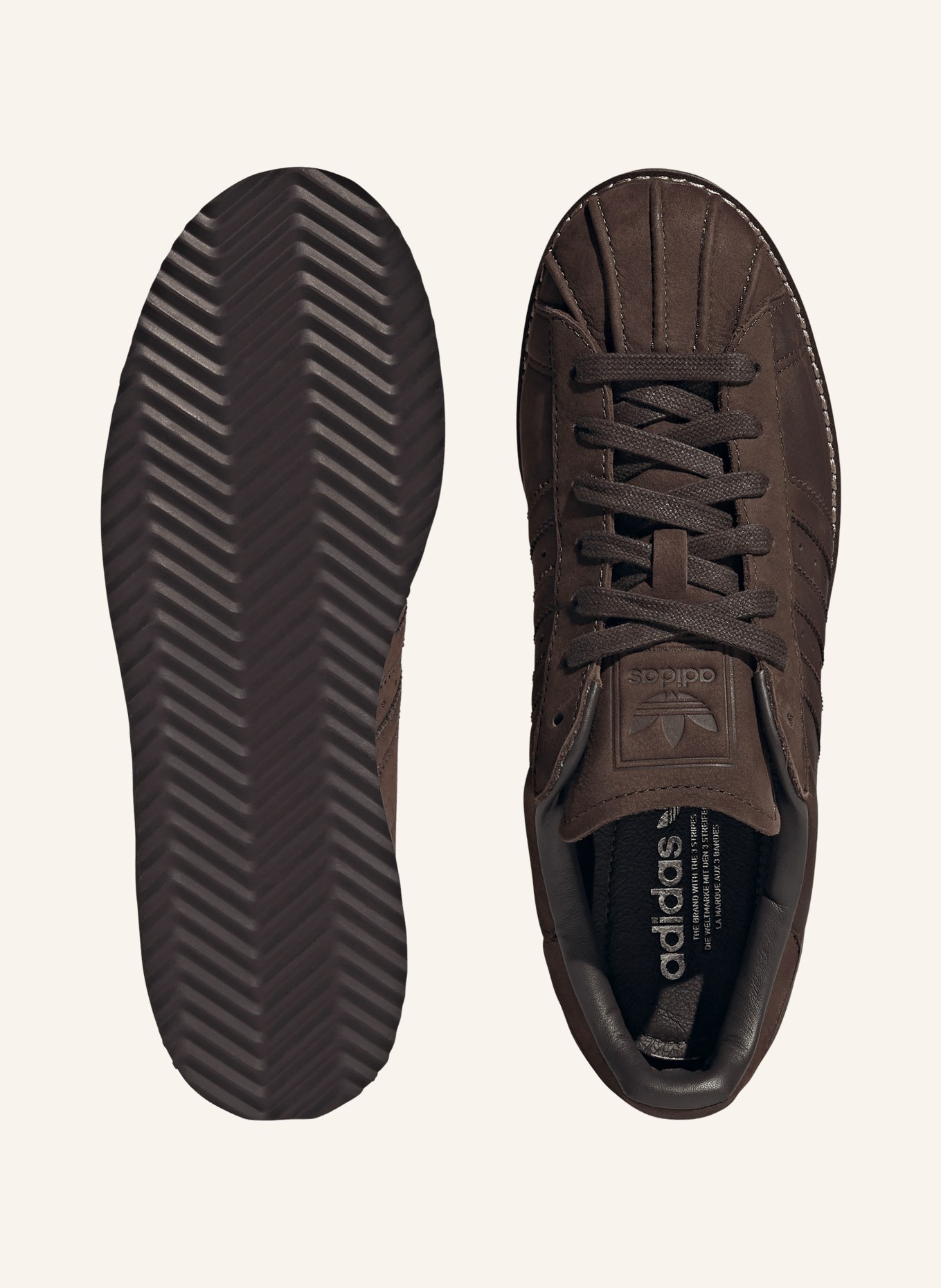 adidas Originals Sneaker SUPERSTAR LUX: MØRKEBRUN