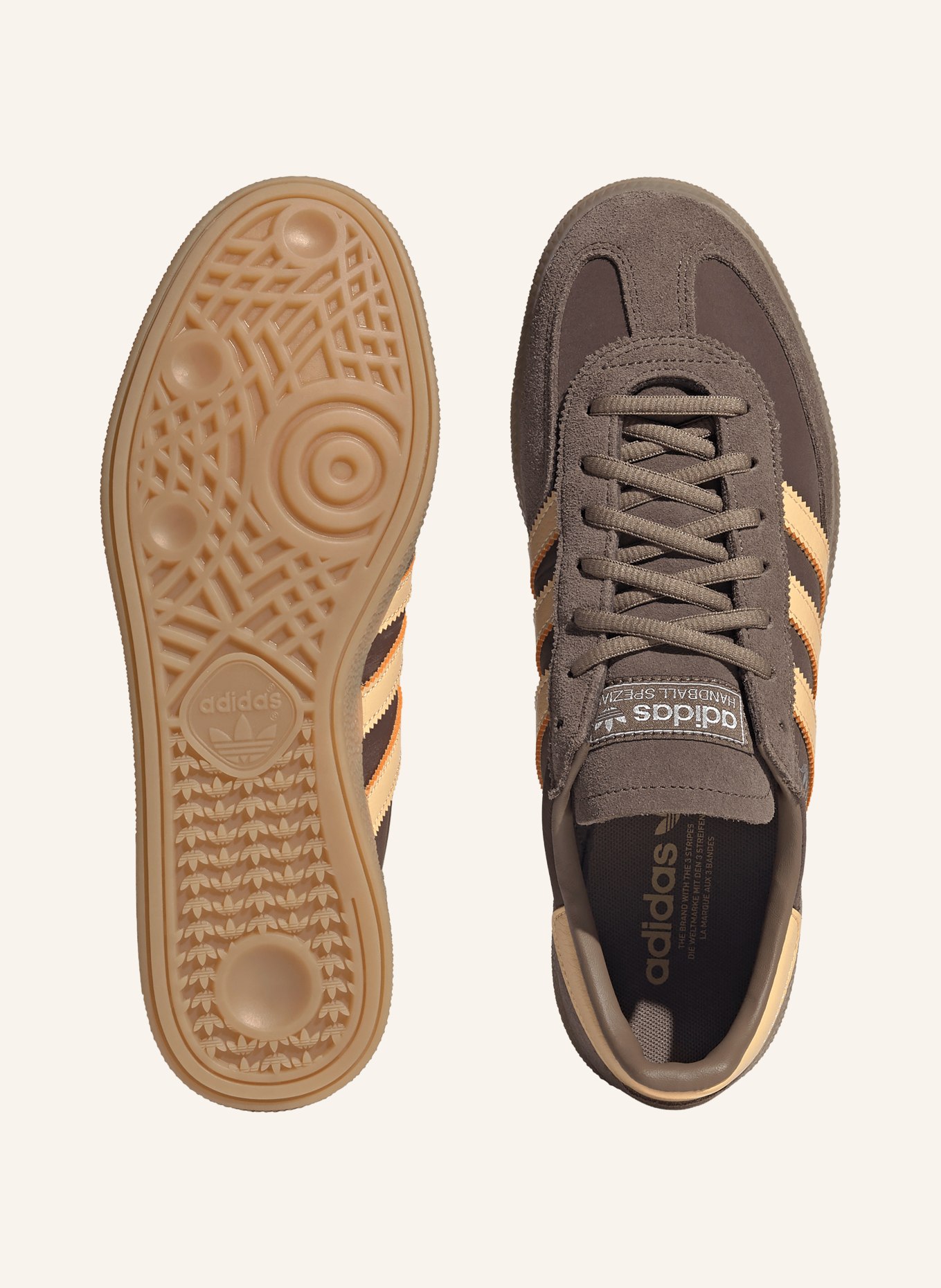 adidas Originals Sneakersy HANDBALL SPEZIAL: TMAVĚ HNĚDÁ / TMAVĚ ORANŽOVÁ