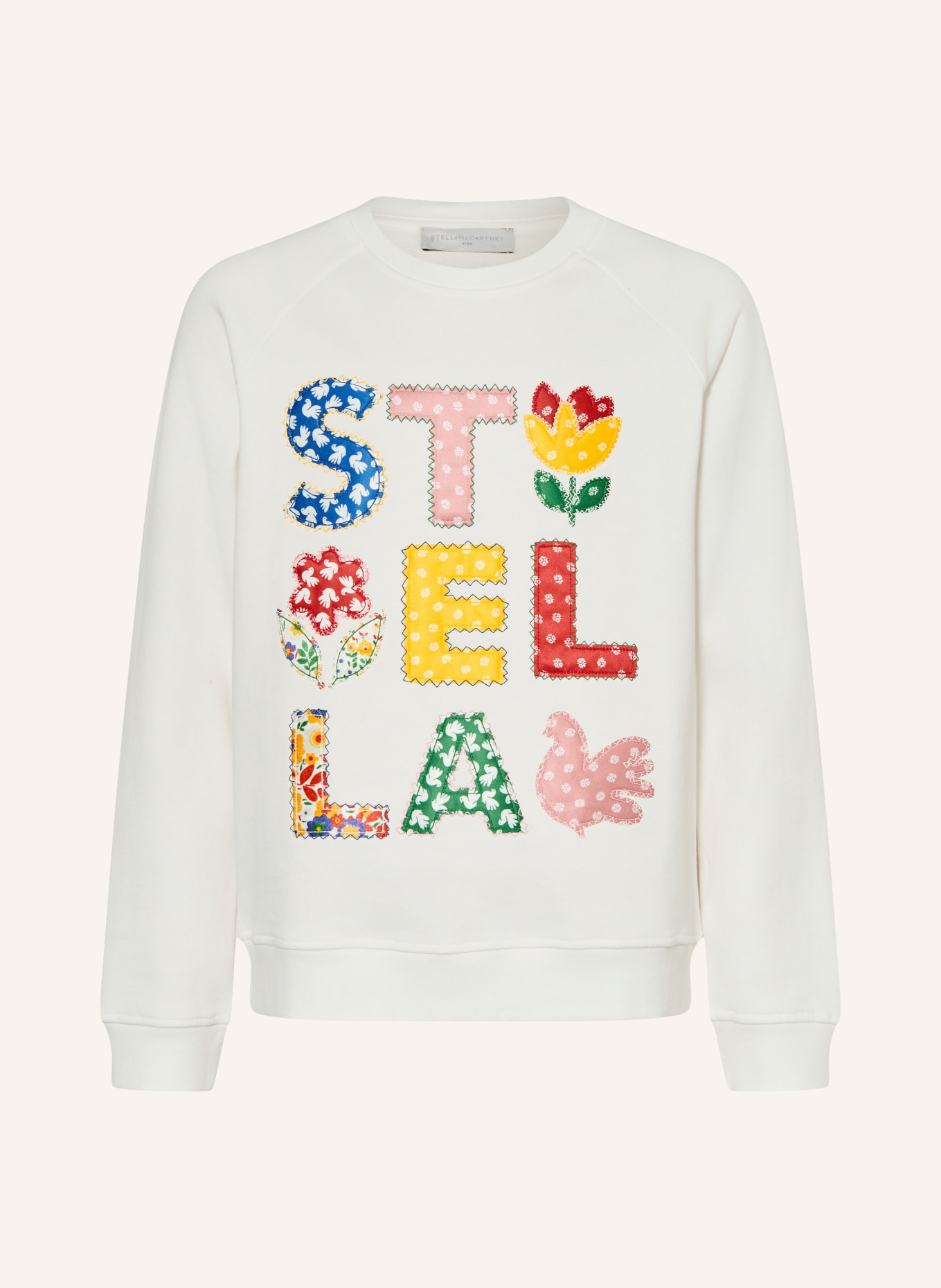 STELLA McCARTNEY KIDS Sweatshirt: WHITE / YELLOW / GREEN
