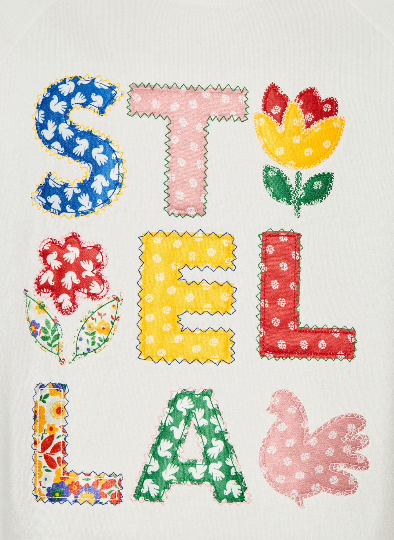 STELLA McCARTNEY KIDS Sweatshirt: WHITE / YELLOW / GREEN