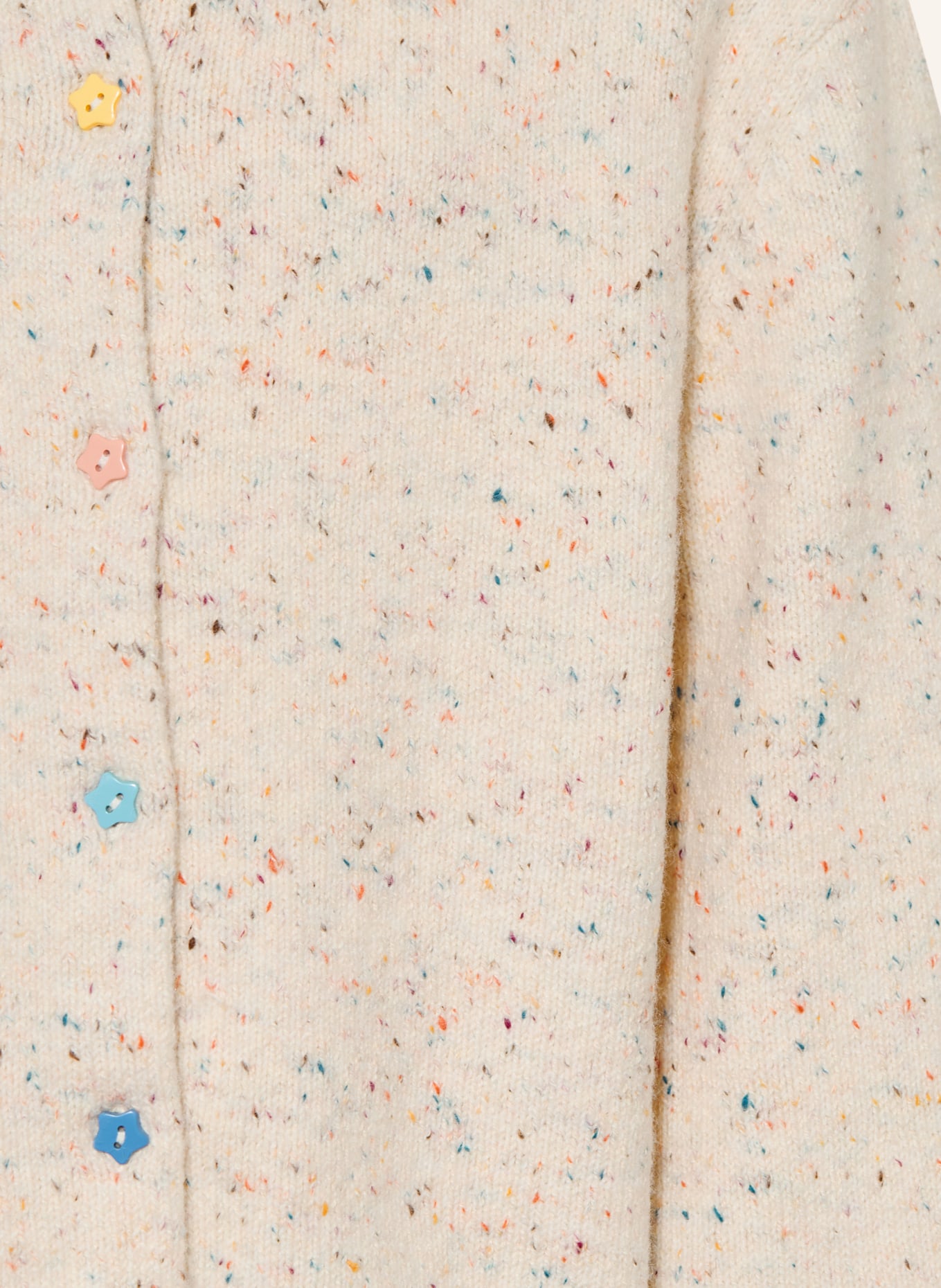 STELLA McCARTNEY KIDS Cardigan: ECRU / DARK RED / BLUE