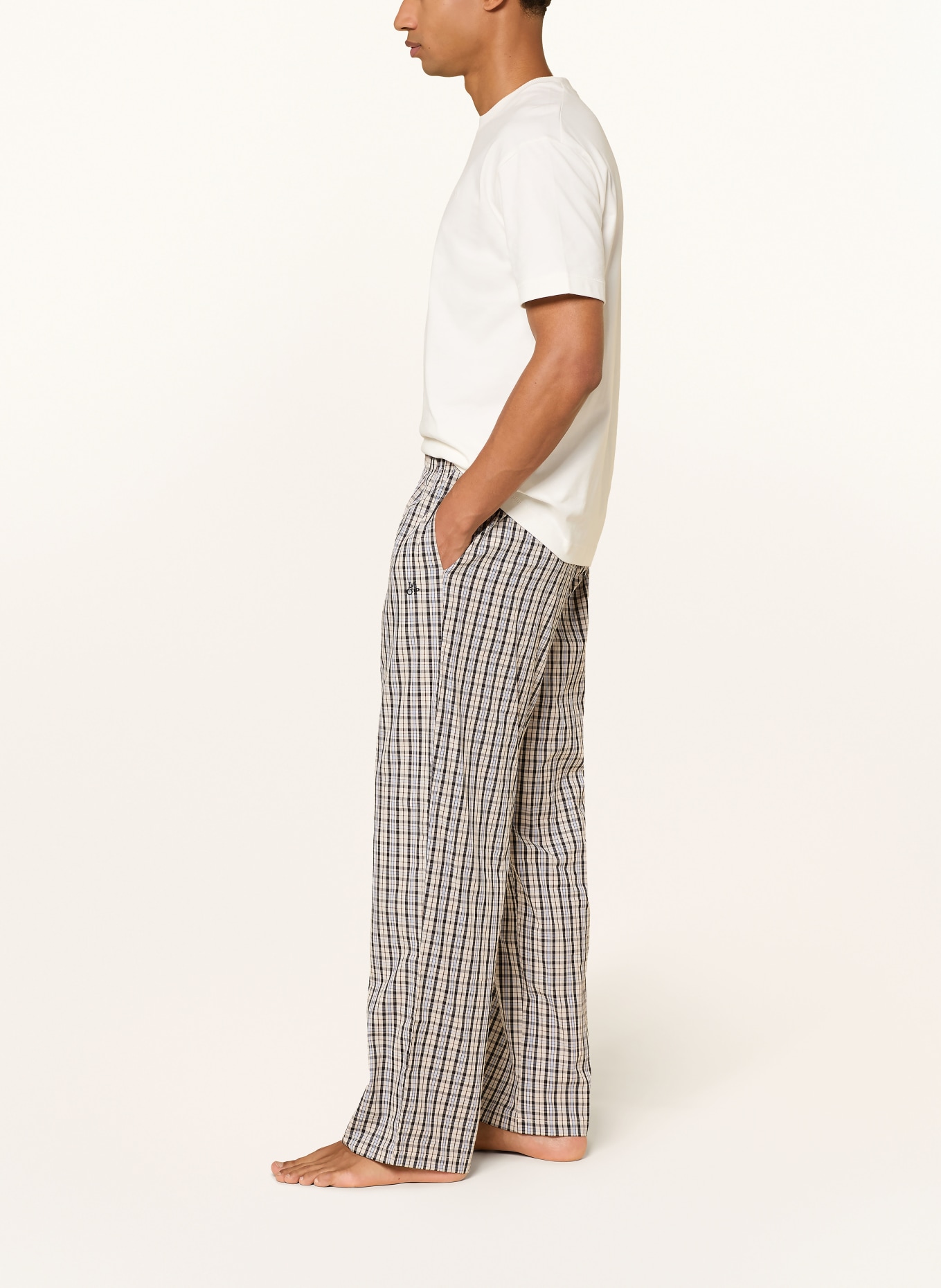 Marc O'Polo Pajama bottoms: BEIGE / BROWN / BLACK