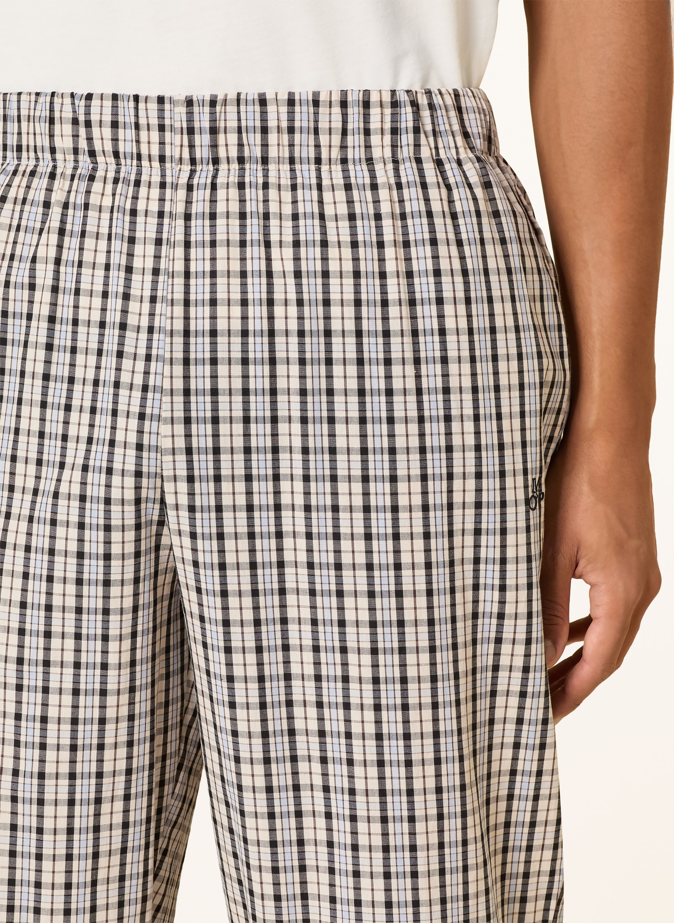 Marc O'Polo Pajama bottoms: BEIGE / BROWN / BLACK