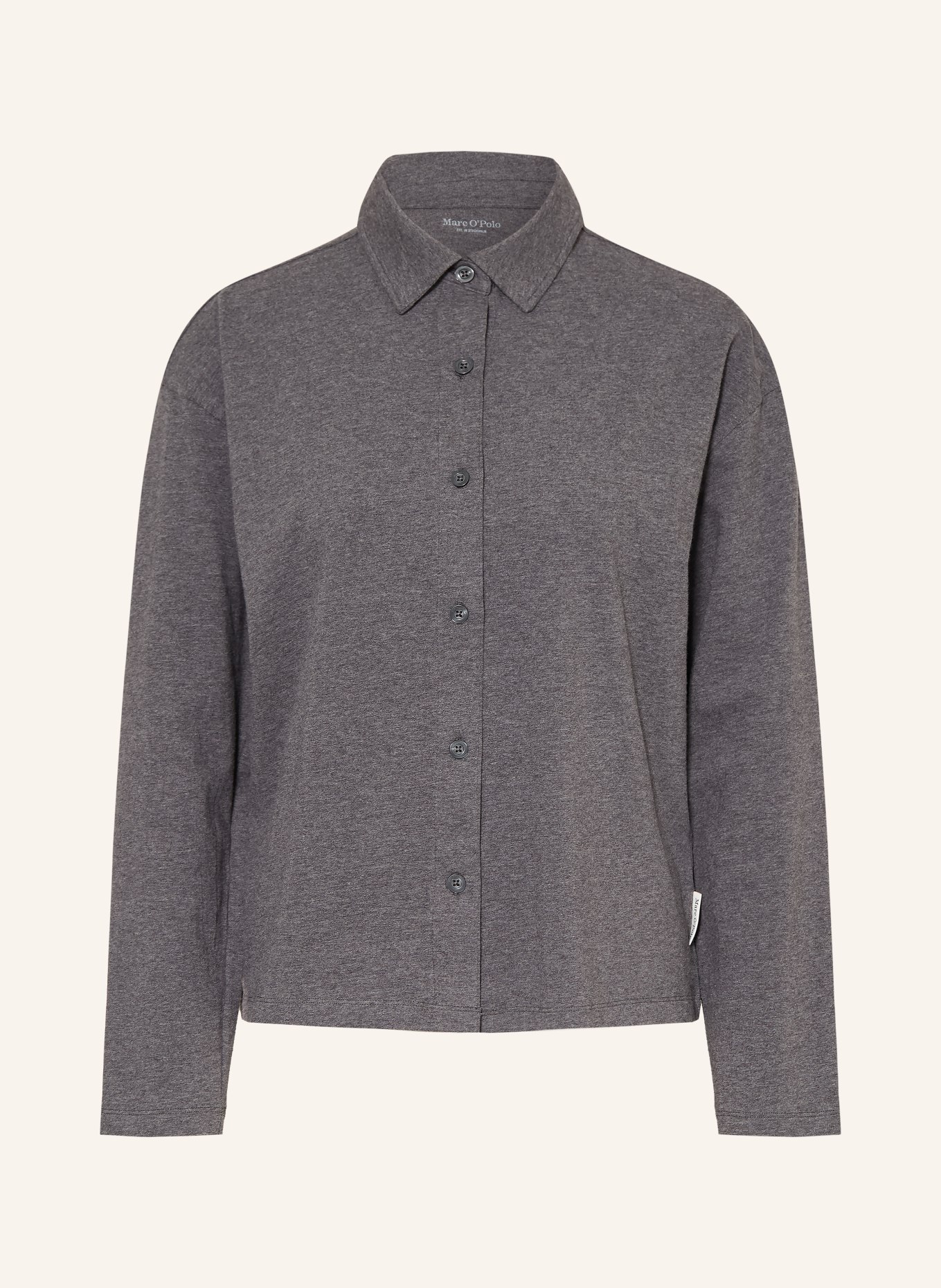 Marc O'Polo Pyjamashirt: DONKERGRIJS