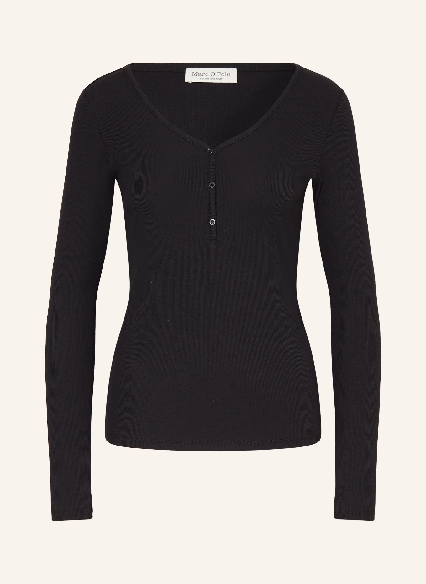 Marc O'Polo Pyjamashirt: ZWART