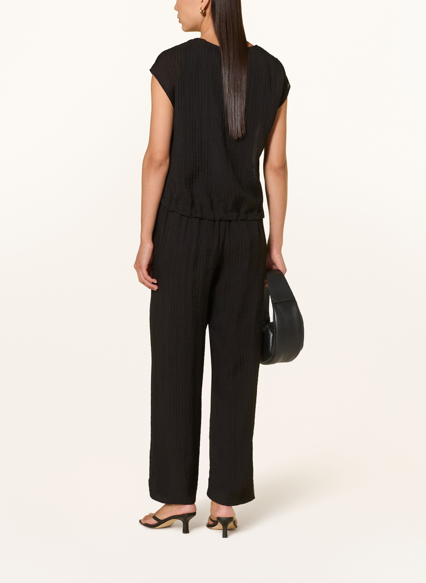 s.Oliver BLACK LABEL Marlenehose: SCHWARZ