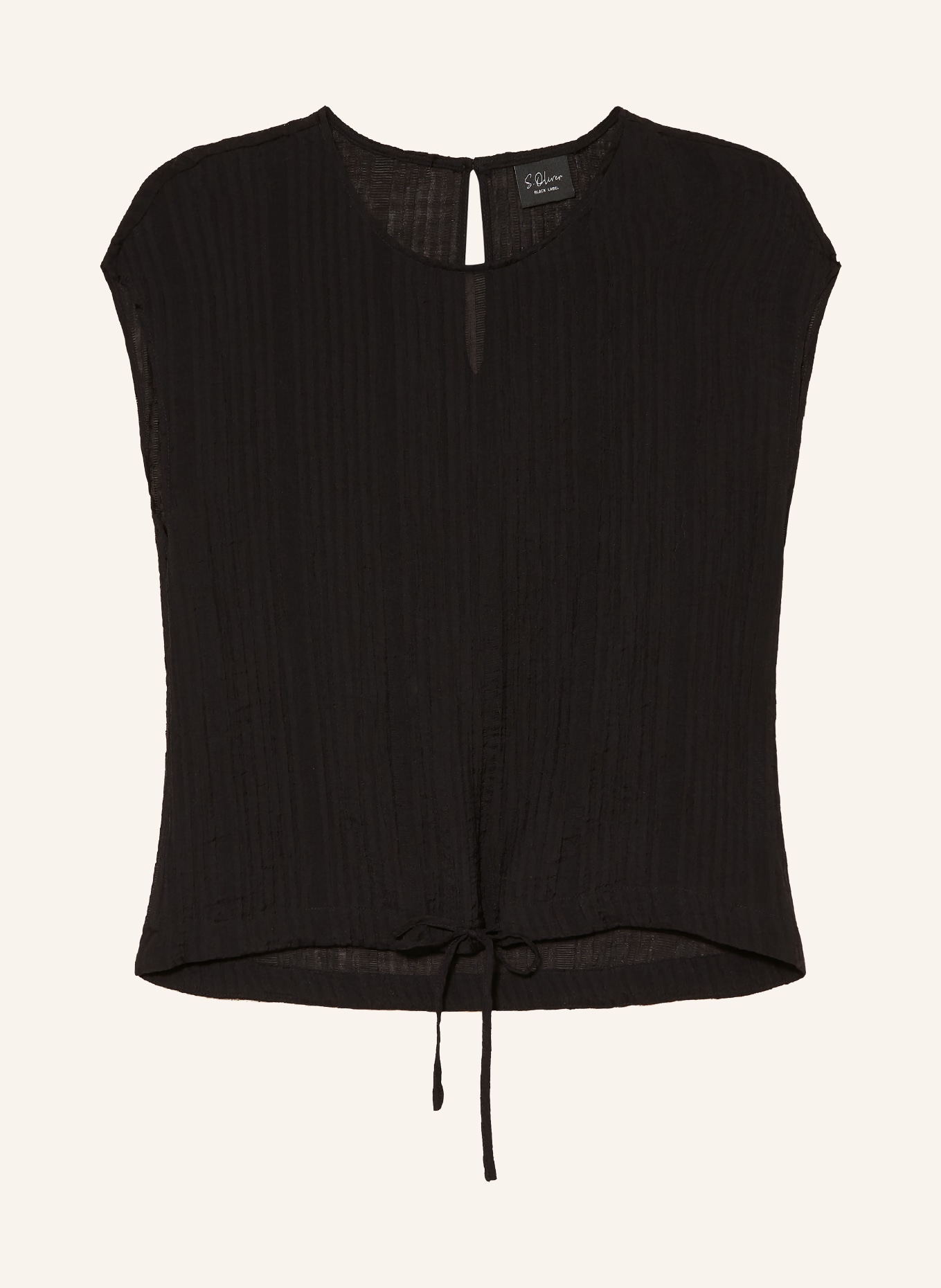 s.Oliver BLACK LABEL Blouseshirt: ZWART