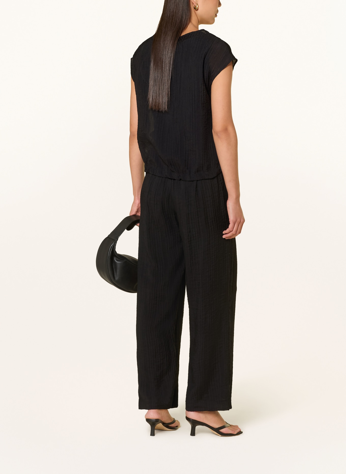 s.Oliver BLACK LABEL Blouseshirt: ZWART