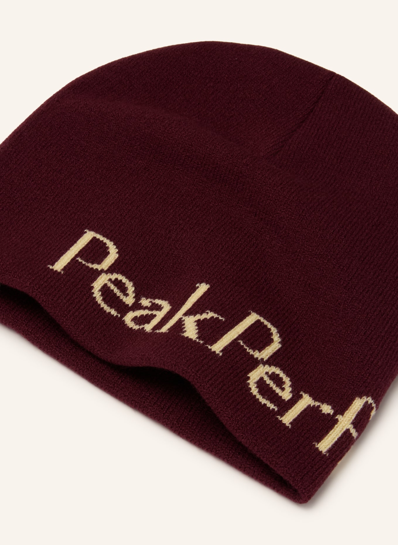 Peak Performance Multifunction hat: DARK RED / LIGHT YELLOW