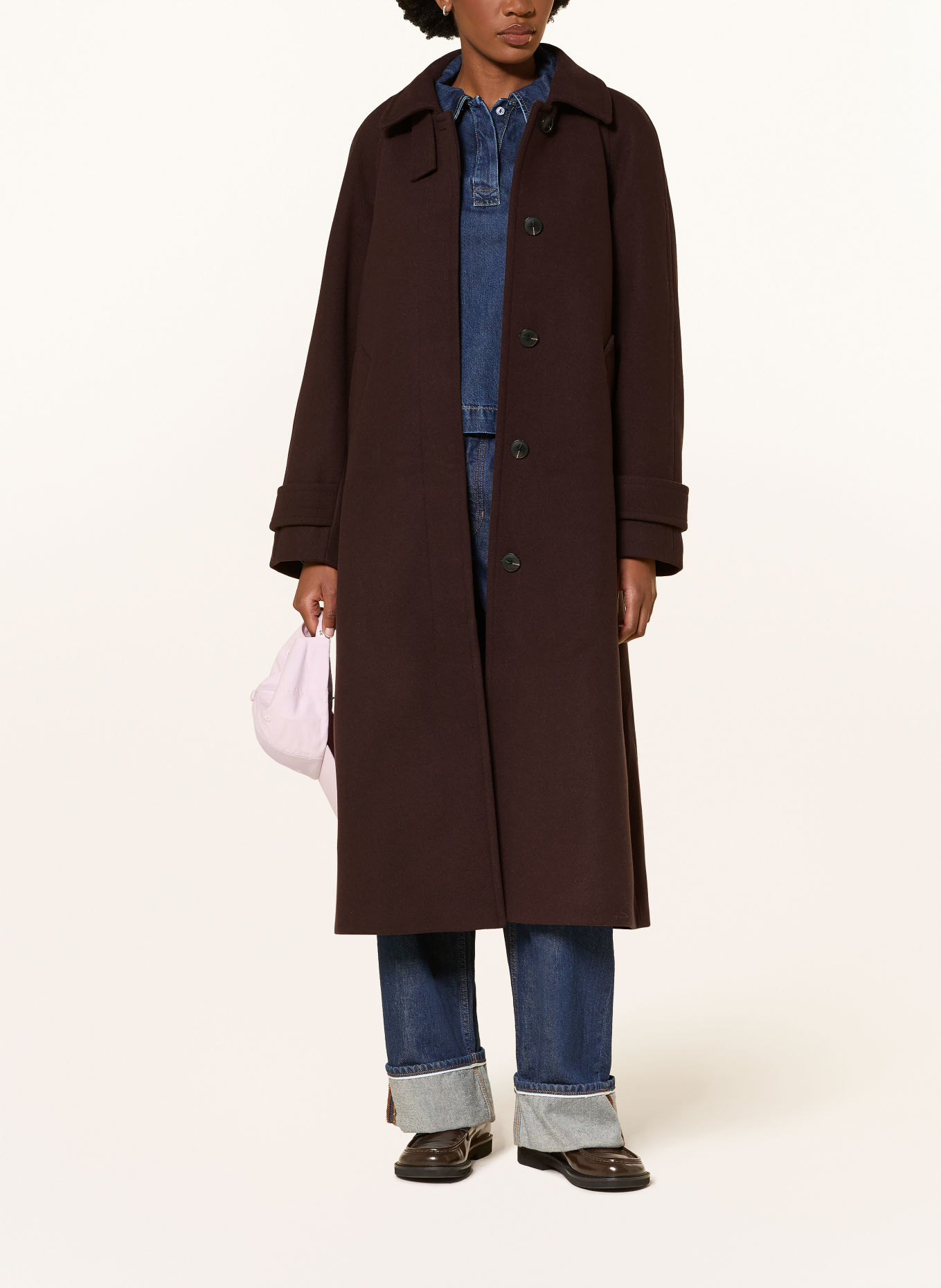 Marc O'Polo DENIM Coat: DARK BROWN