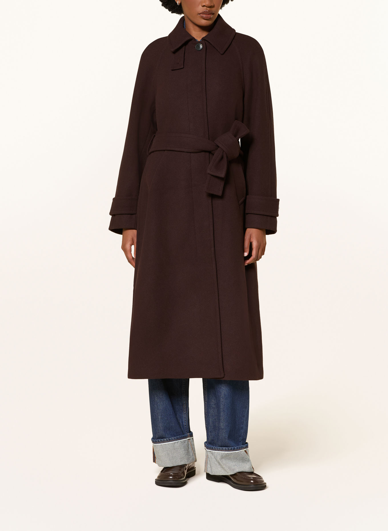 Marc O'Polo DENIM Coat: DARK BROWN